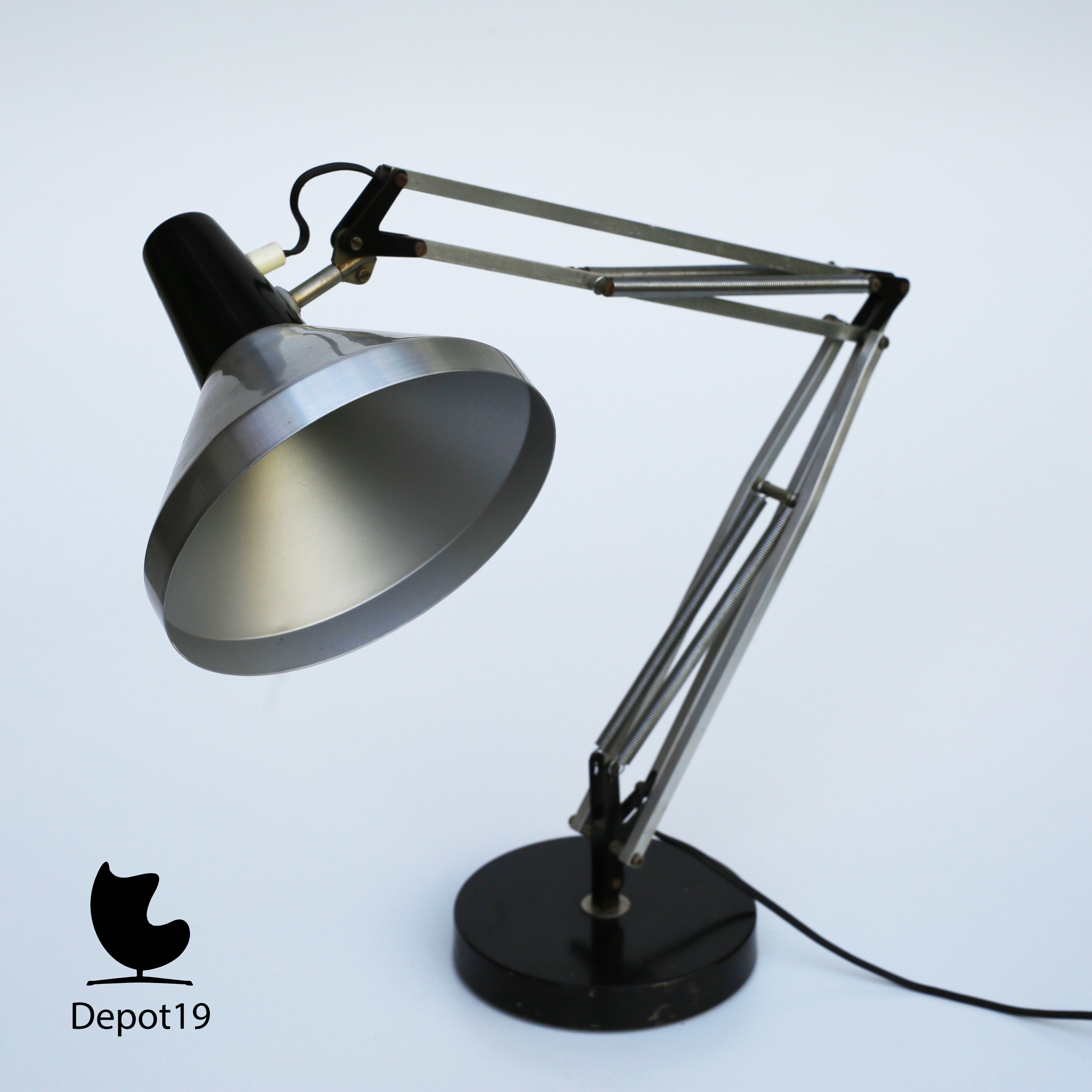 Busquet Hala Zeist desk lamp aluminium 1960s | Depot 19