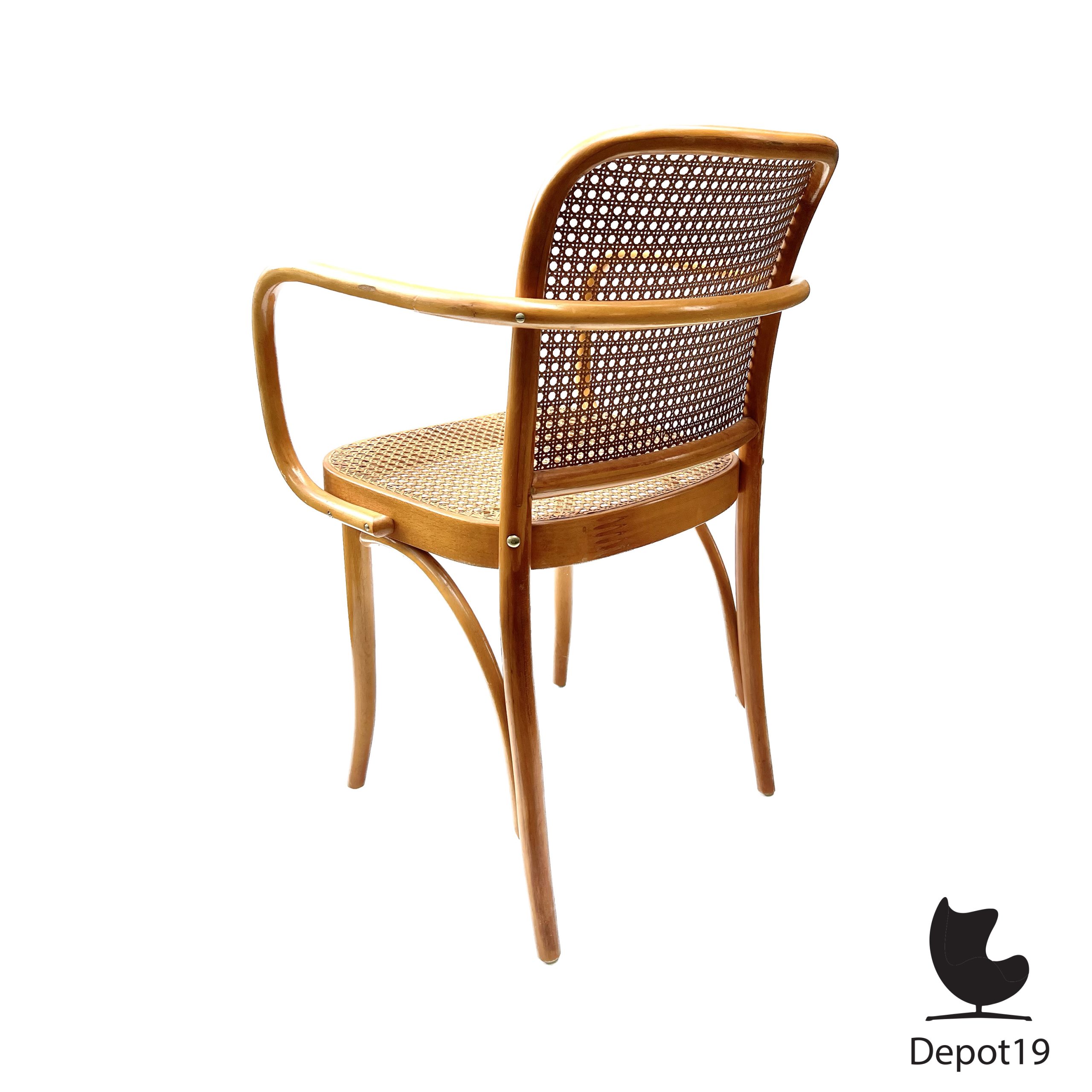 Josef Hoffman Thonet nr 811 Praag armleuningen stoel 1920s - Afbeelding 2