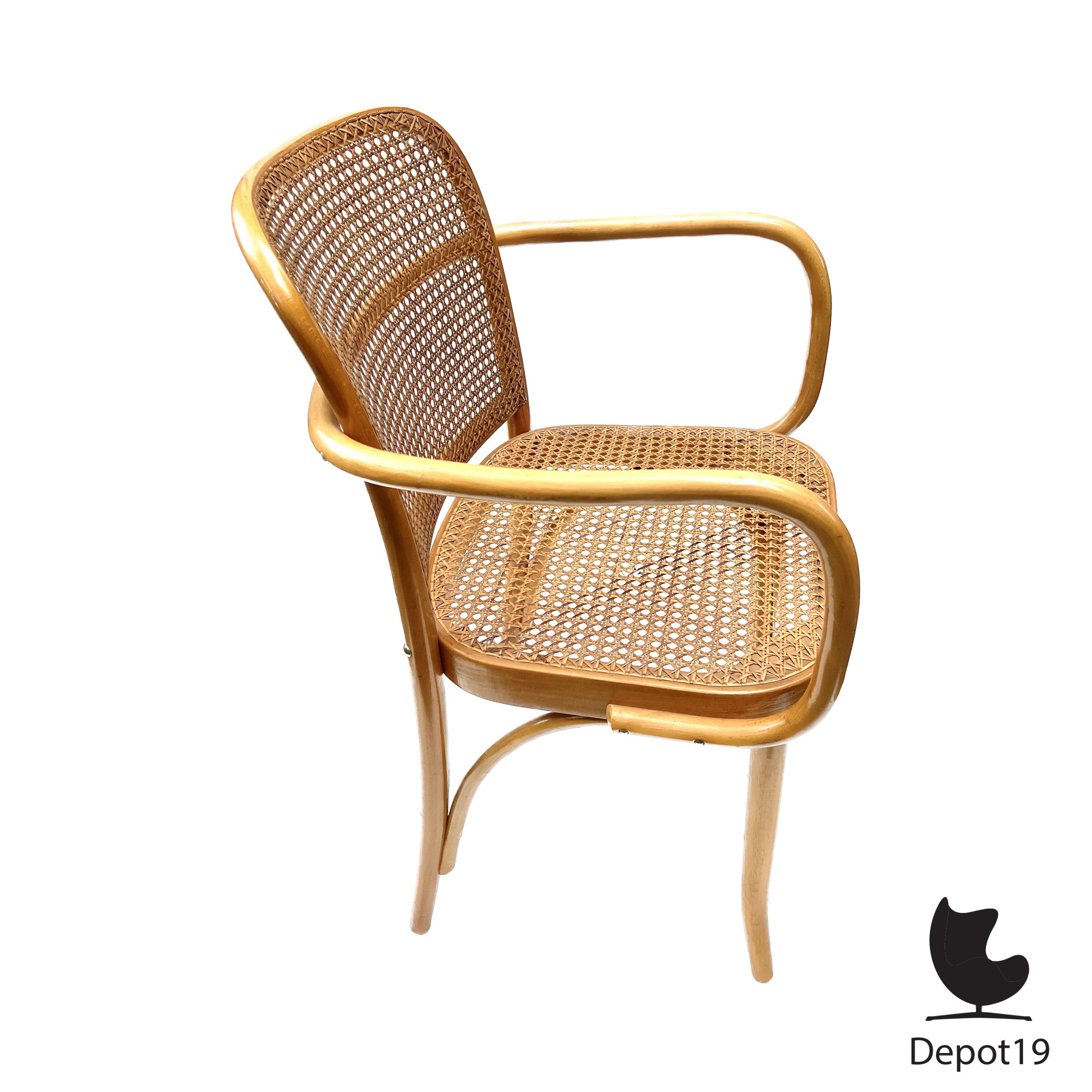 Josef Hoffman Thonet nr 811 Praag armleuningen stoel 1920s - Afbeelding 5