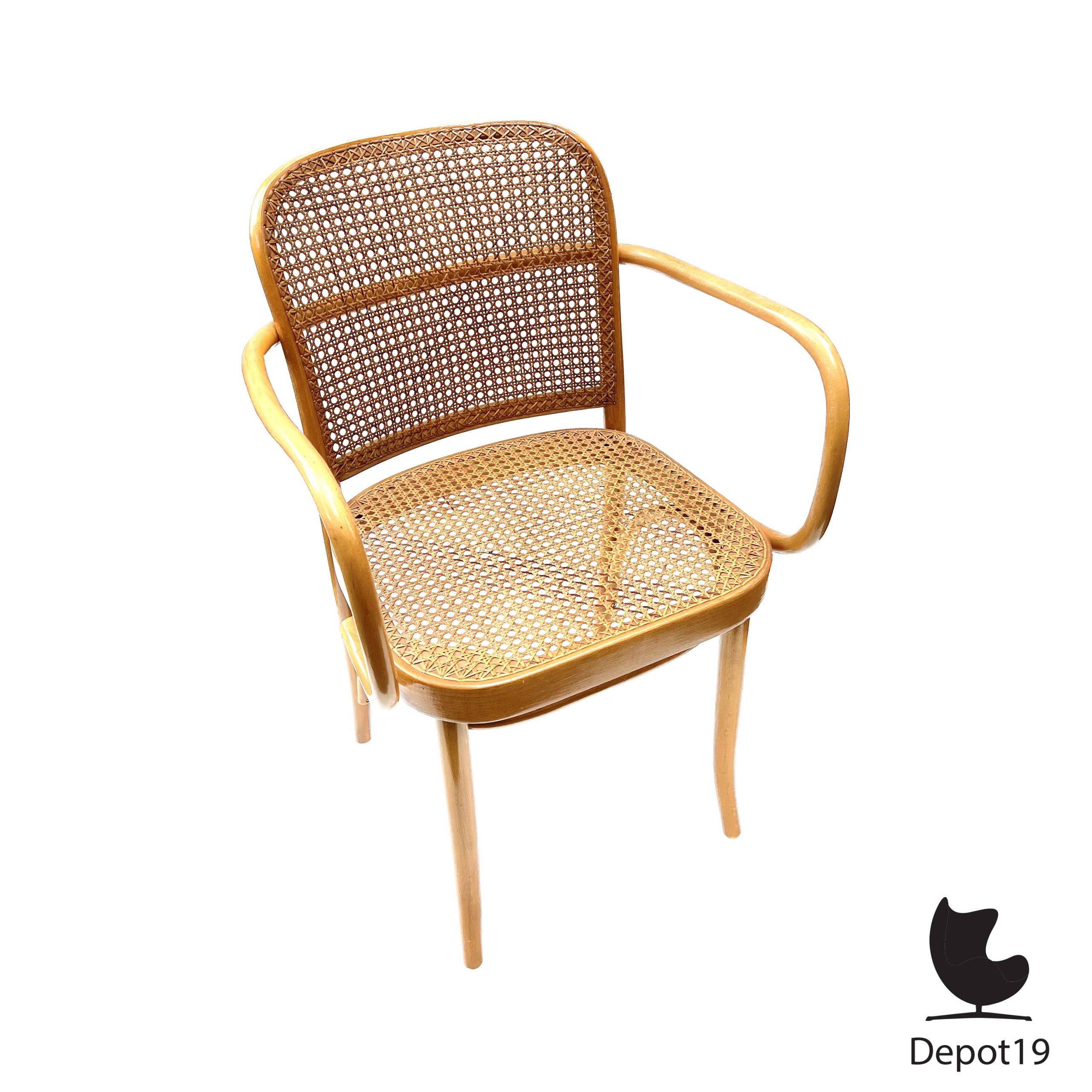 Josef Hoffman Thonet nr 811 Praag armleuningen stoel 1920s - Afbeelding 6
