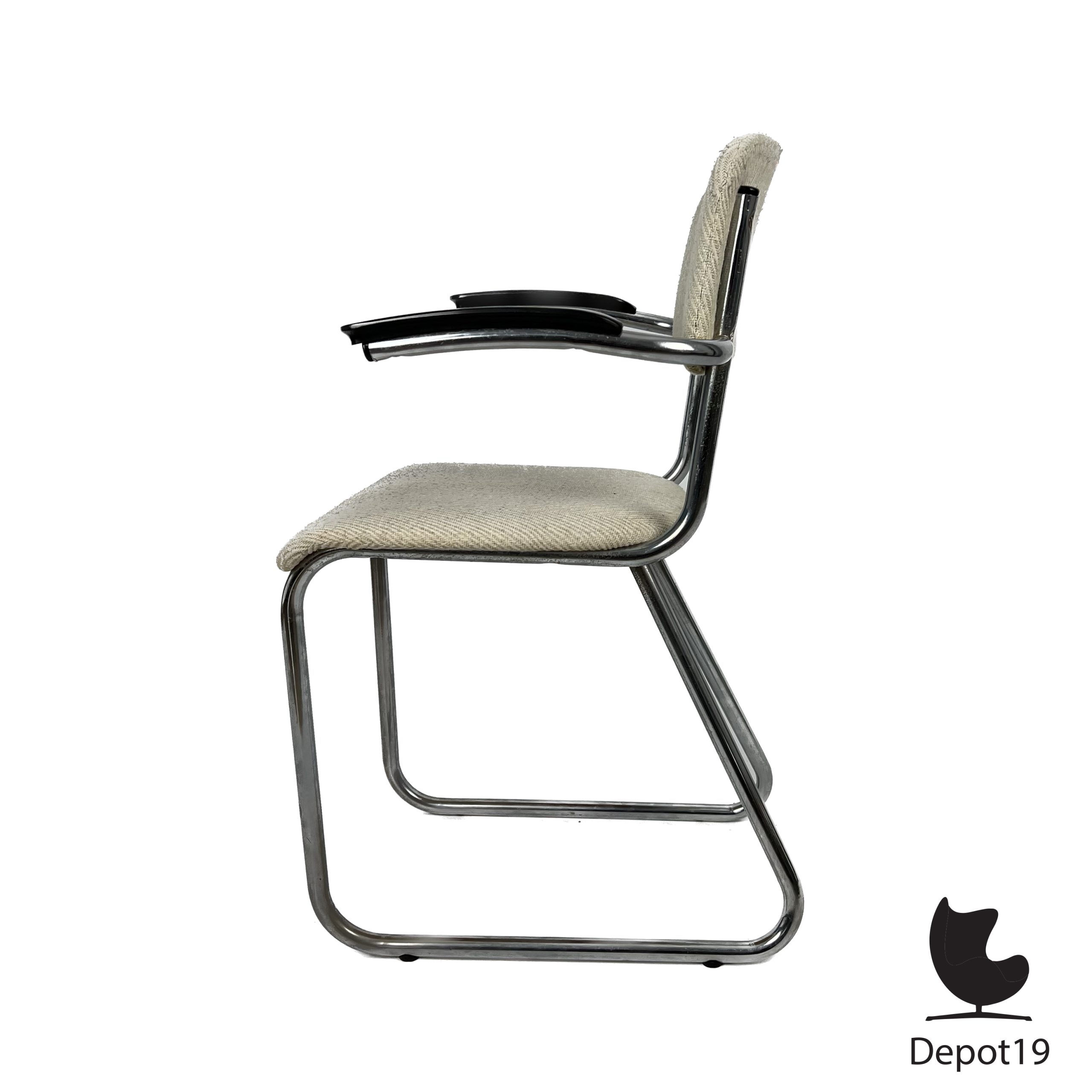 Jan Schrofer Ahrend buisframestoel jaren 60 - Afbeelding 2