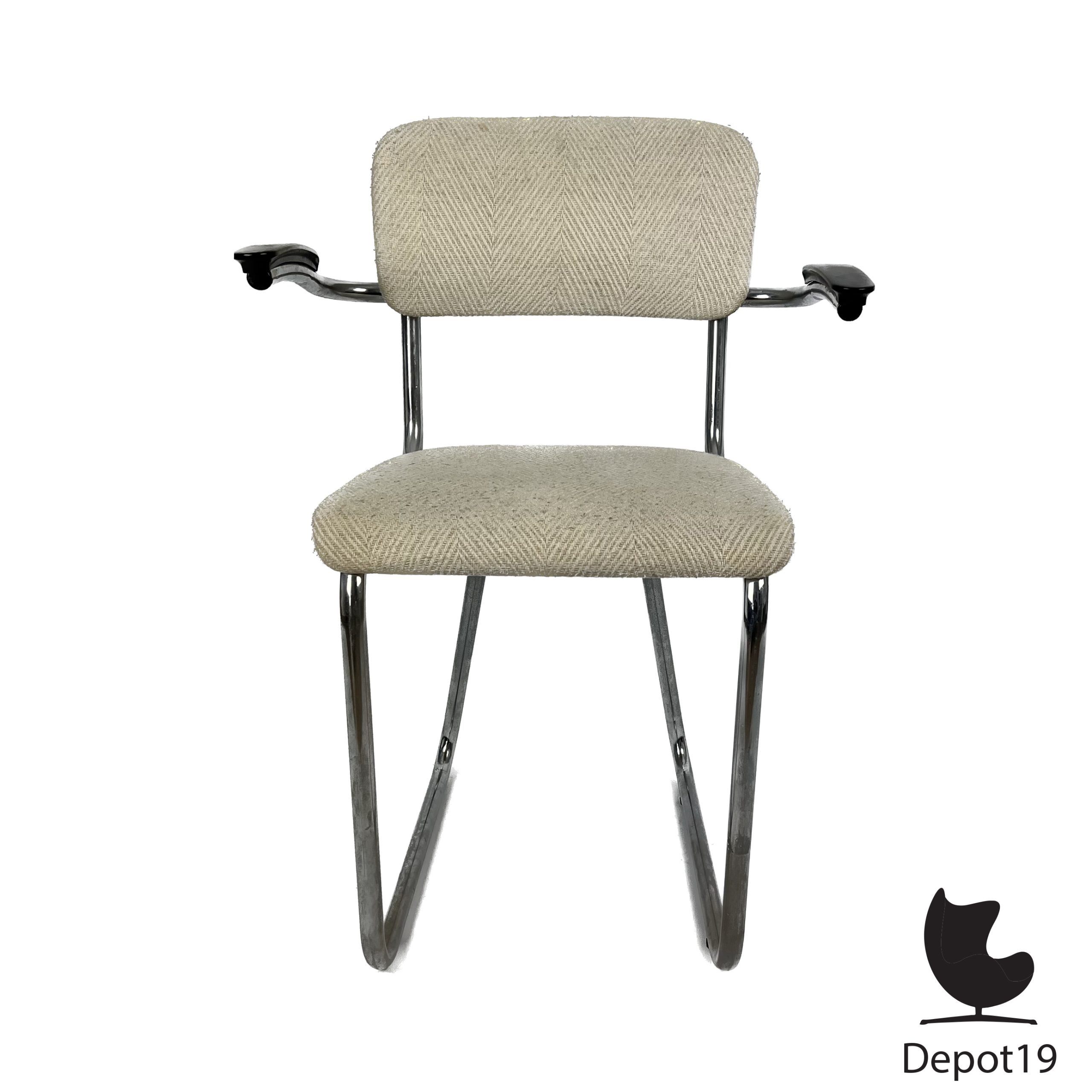 Jan Schrofer Ahrend buisframestoel jaren 60 - Afbeelding 3