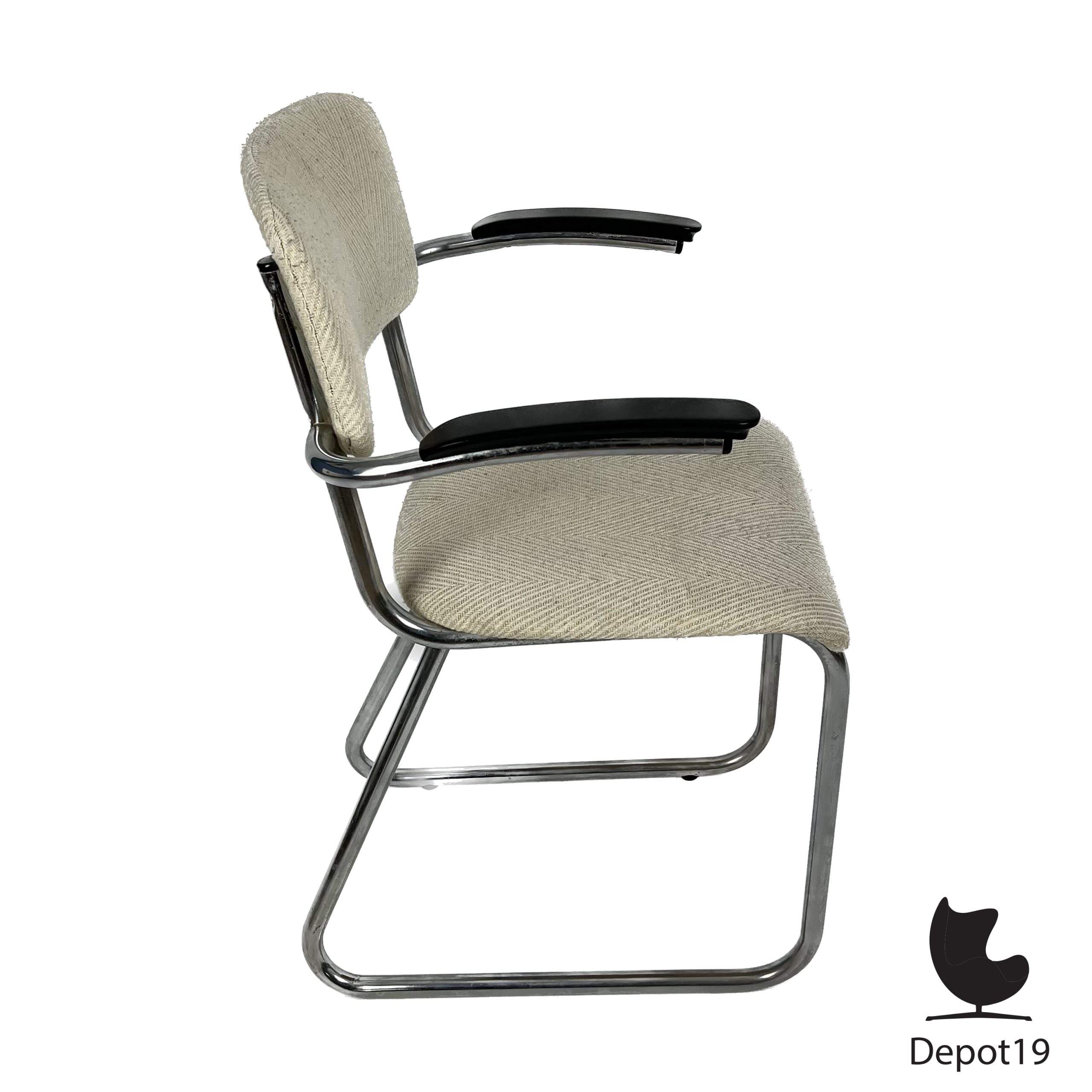 Jan Schrofer Ahrend buisframestoel jaren 60 - Afbeelding 4