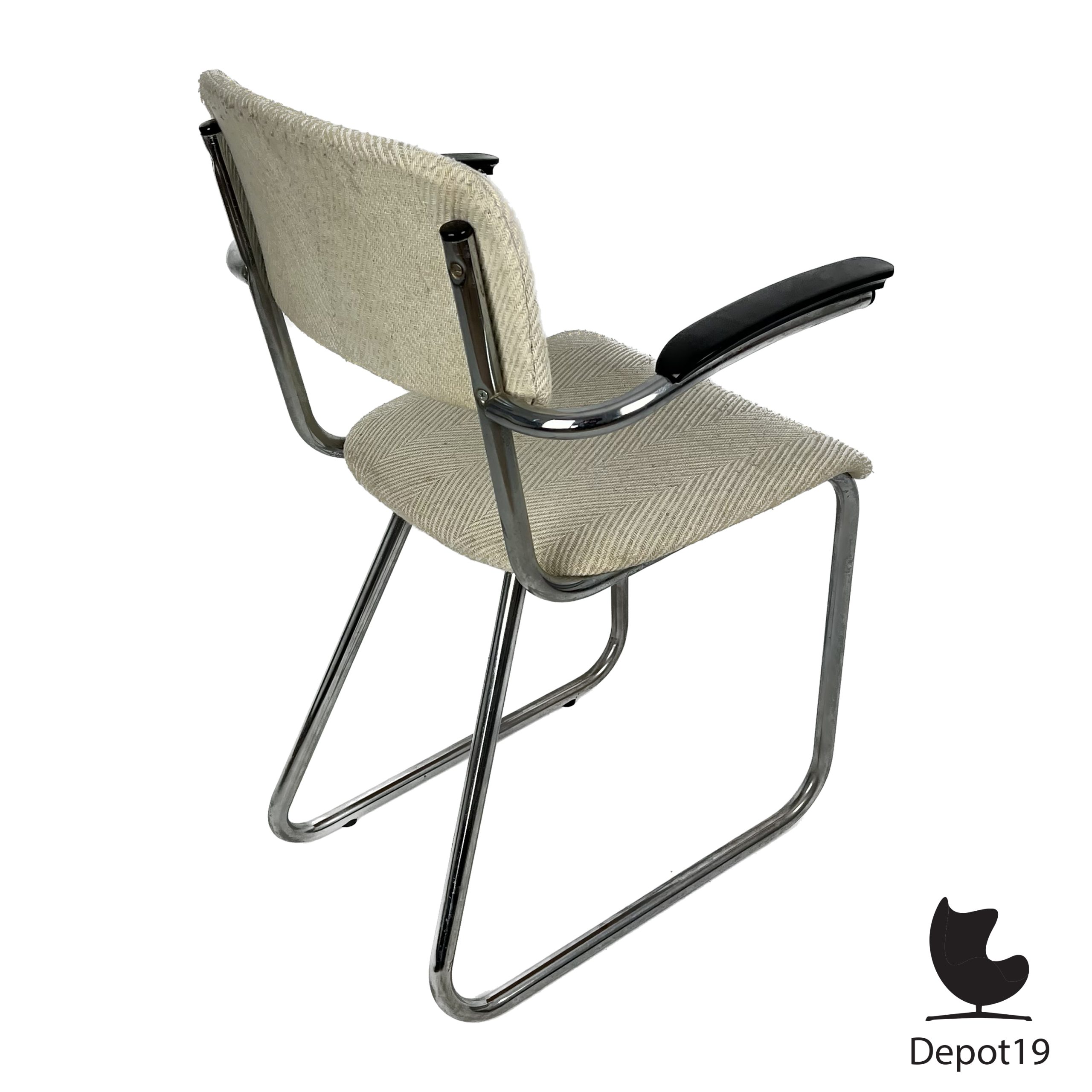 Jan Schrofer Ahrend buisframestoel jaren 60 - Afbeelding 5