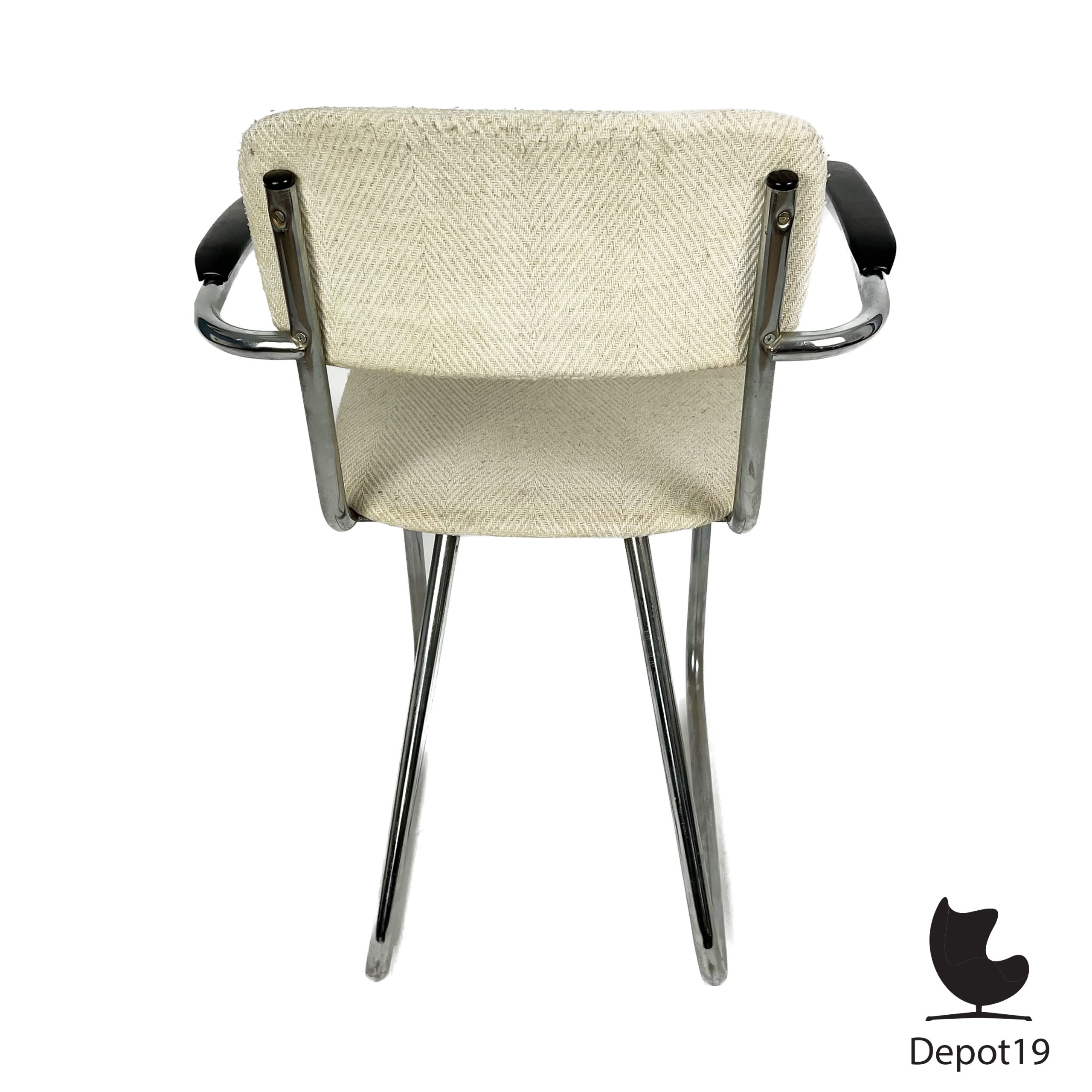 Jan Schrofer Ahrend buisframestoel jaren 60 - Afbeelding 6