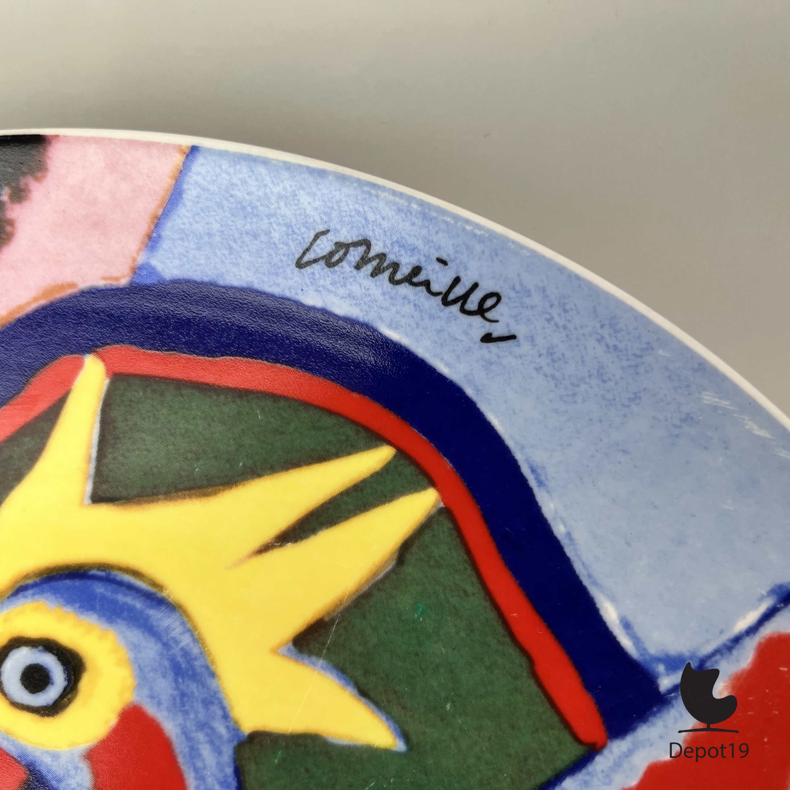 Sierbord keramiek Corneille COBRA vuurvogel - Afbeelding 3