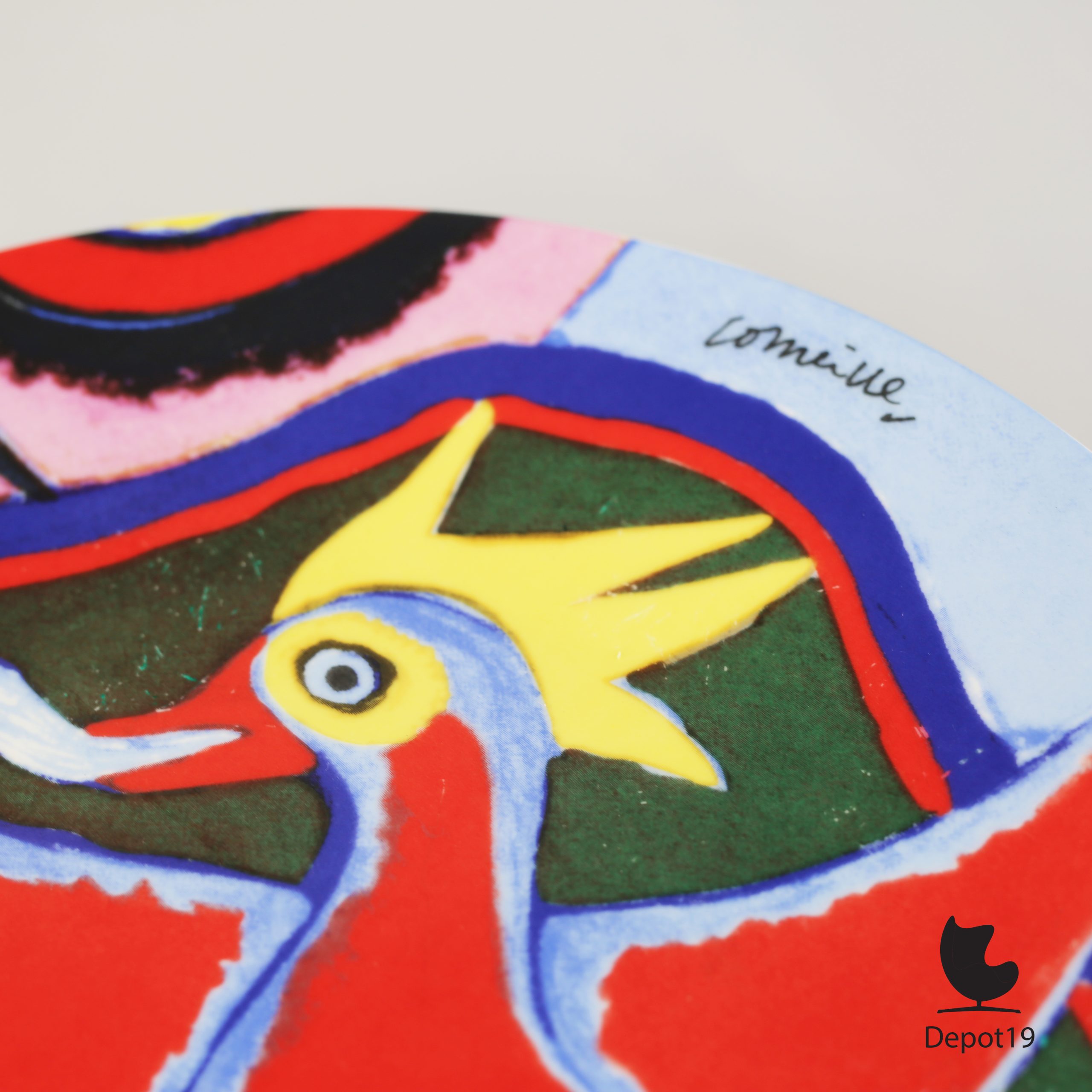 Sierbord Vuurvogel Corneille CoBRA keramiek - Afbeelding 2