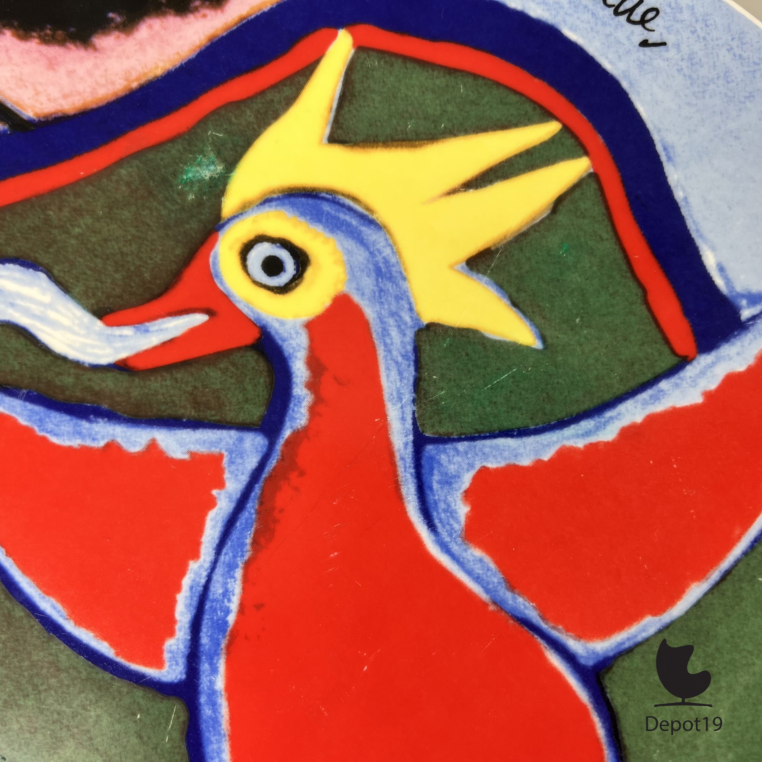 Sierbord keramiek Corneille COBRA vuurvogel - Afbeelding 6