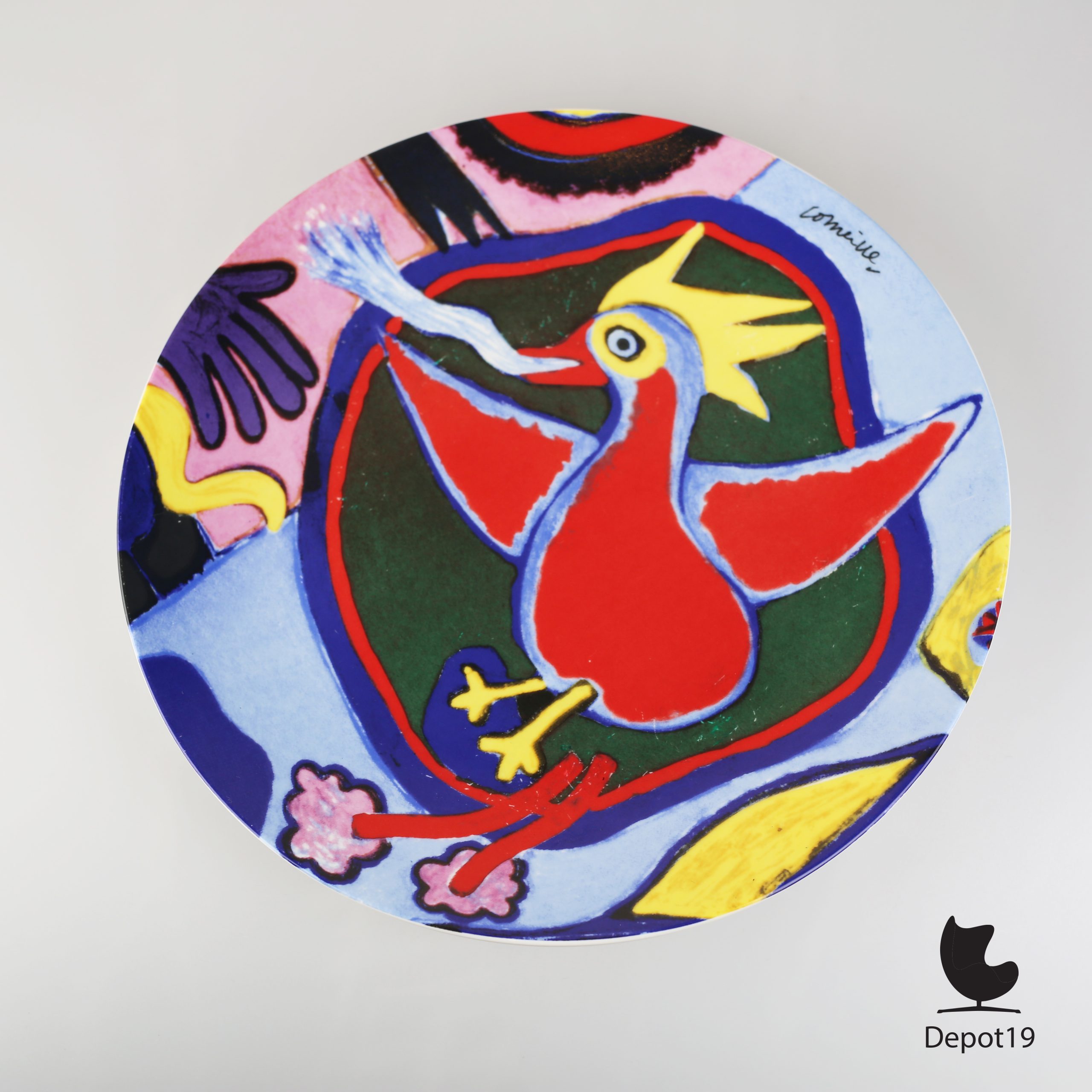 Sierbord Vuurvogel Corneille CoBRA keramiek