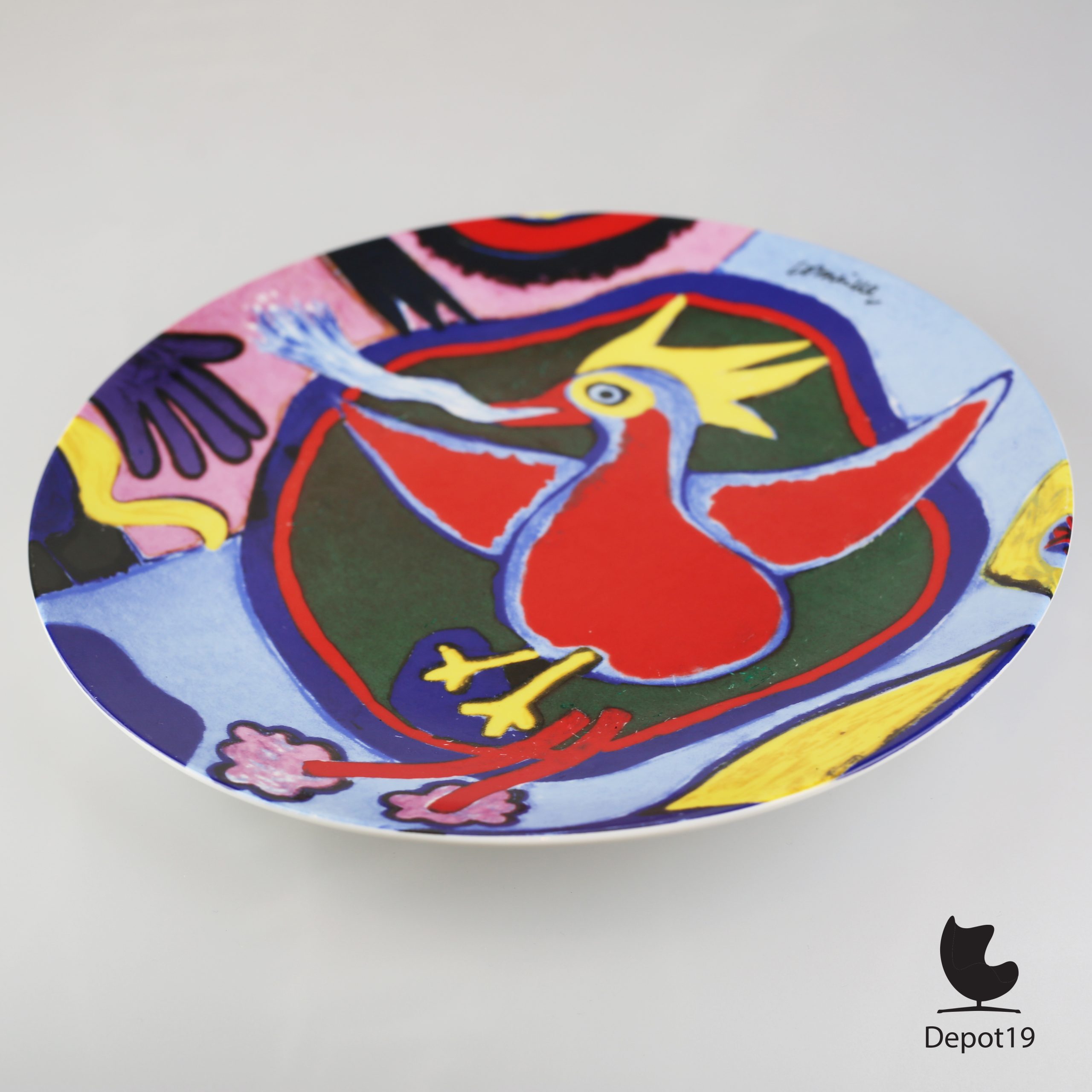 Sierbord Vuurvogel Corneille CoBRA keramiek - Afbeelding 3