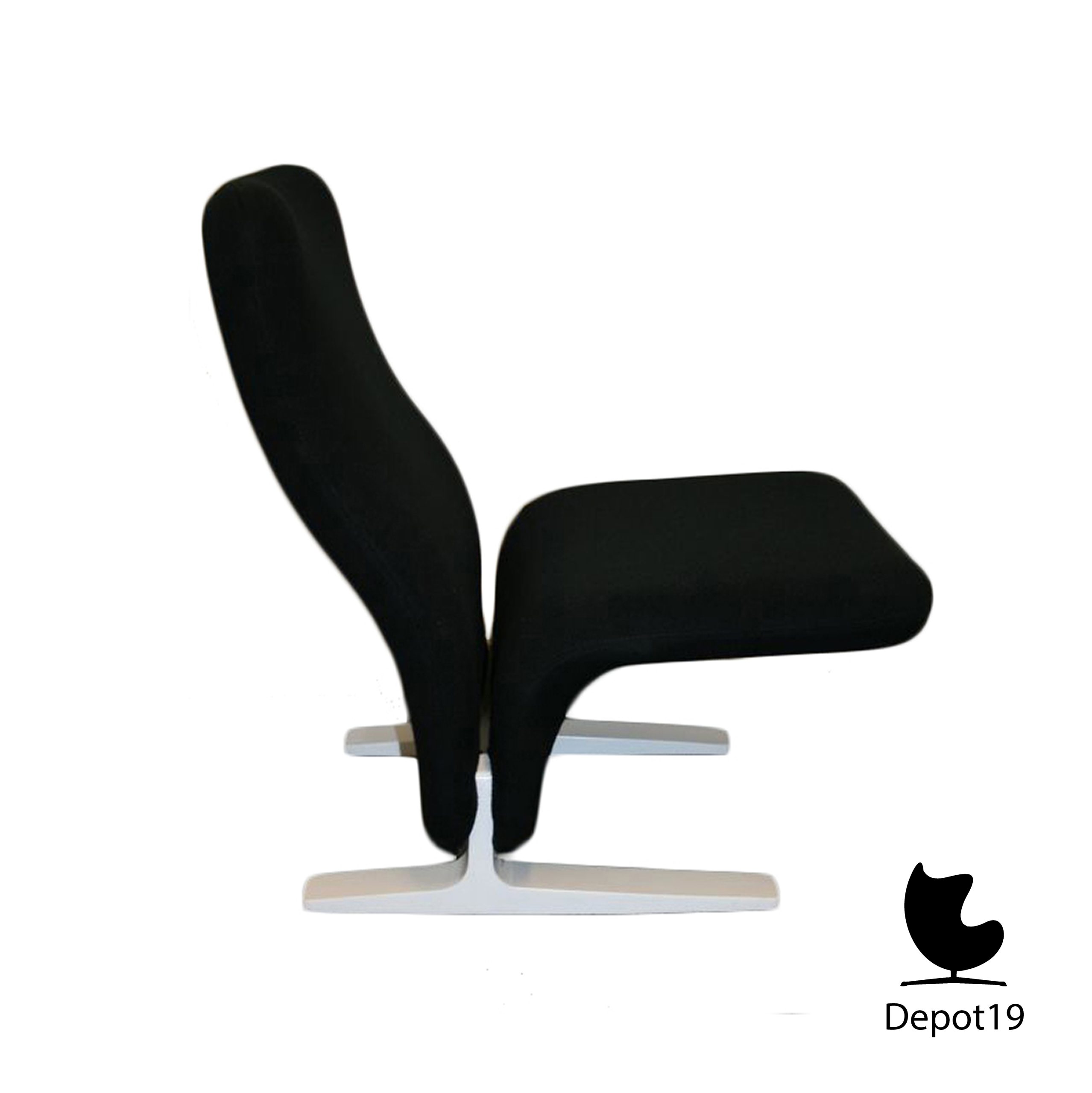 Pierre Paulin F780 Artifort Fauteuil zwart