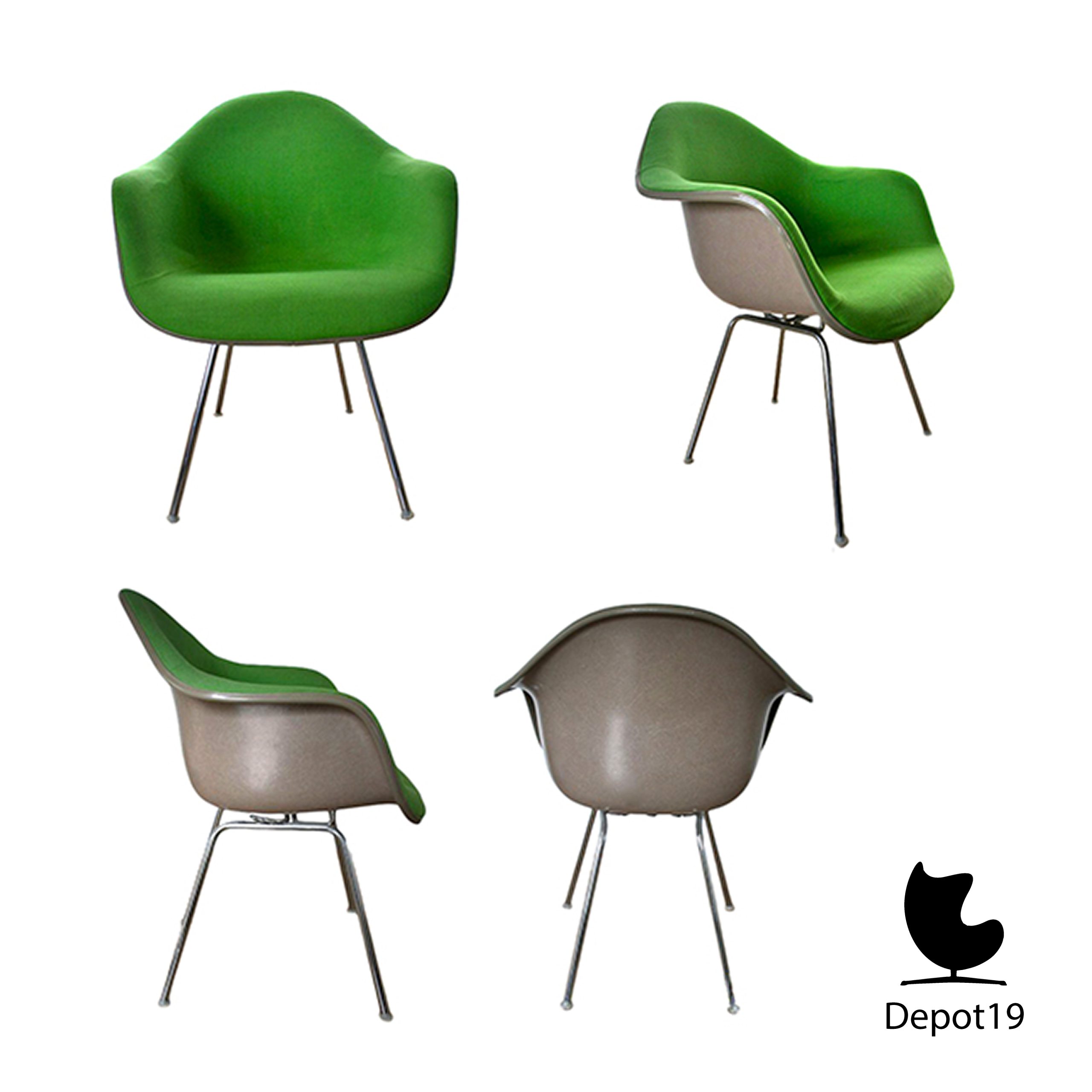 Eames Herman Miller Dax stoel groen