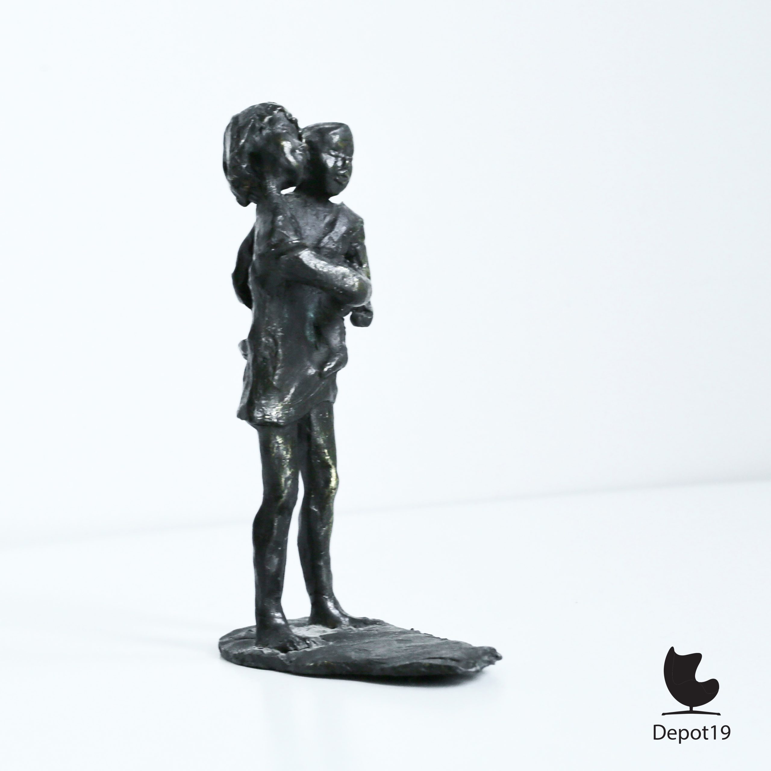 Sculptuur brons Corry Ammerlaan Artihove Zorgzaam 1980s - Afbeelding 4