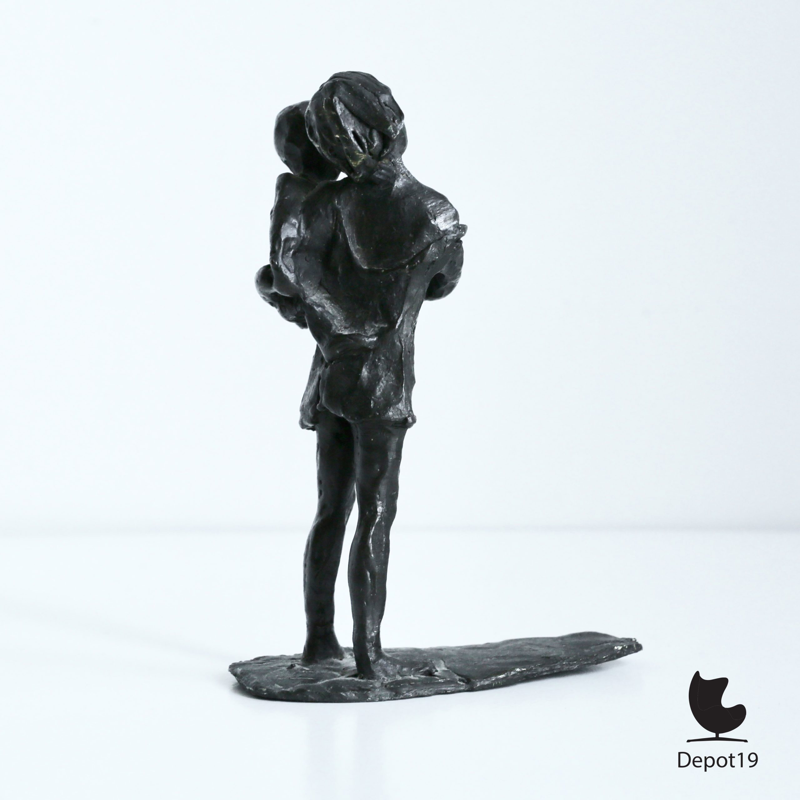 Sculptuur brons Corry Ammerlaan Artihove Zorgzaam 1980s - Afbeelding 2