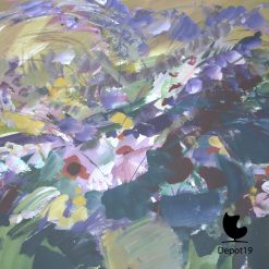 Alternative view of Gouache Fedde de Jong bloemen stilleven schilderij 1970s