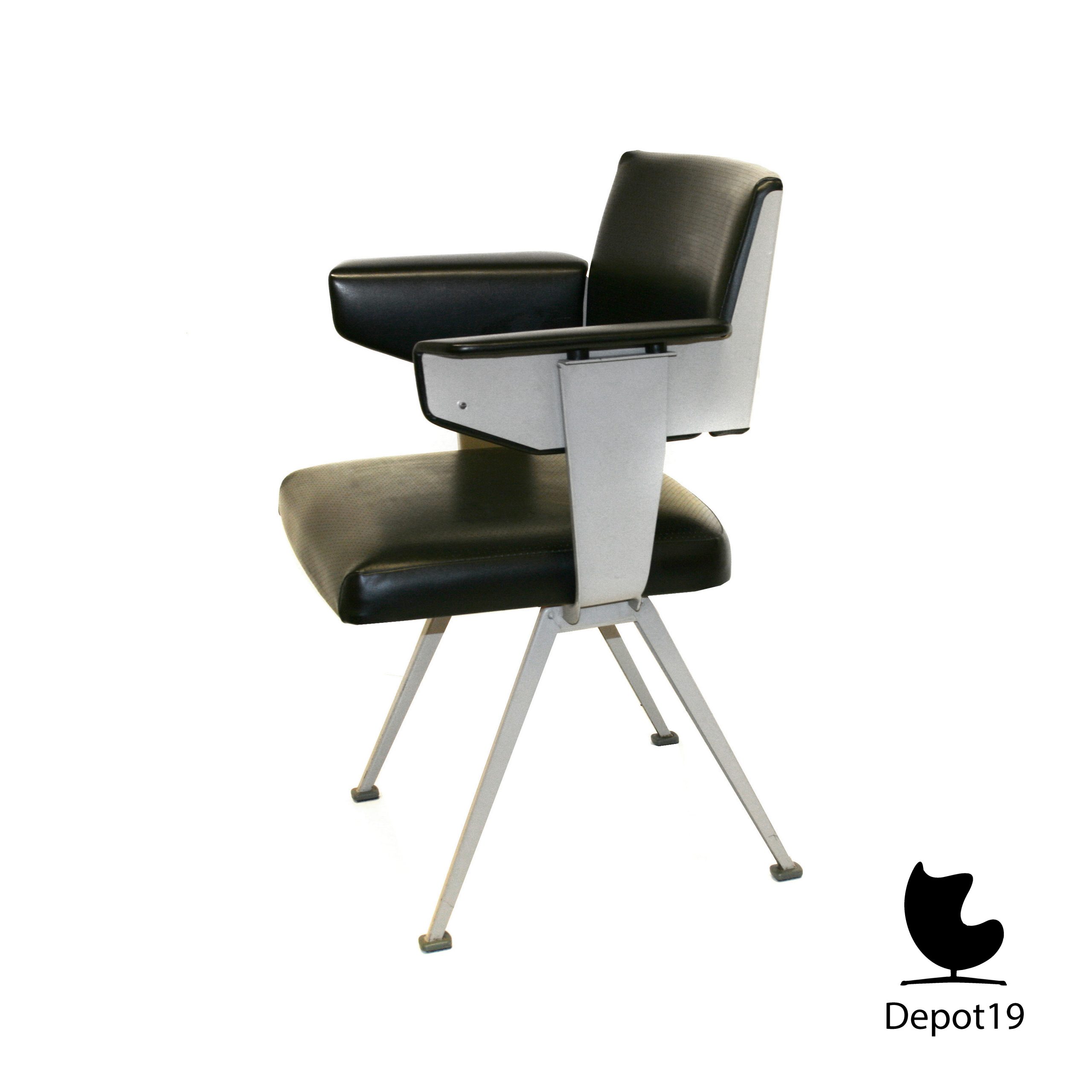 Friso Kramer Ahrend resort stoel door Ahrend de Cirkel 1960 zwart - Afbeelding 4