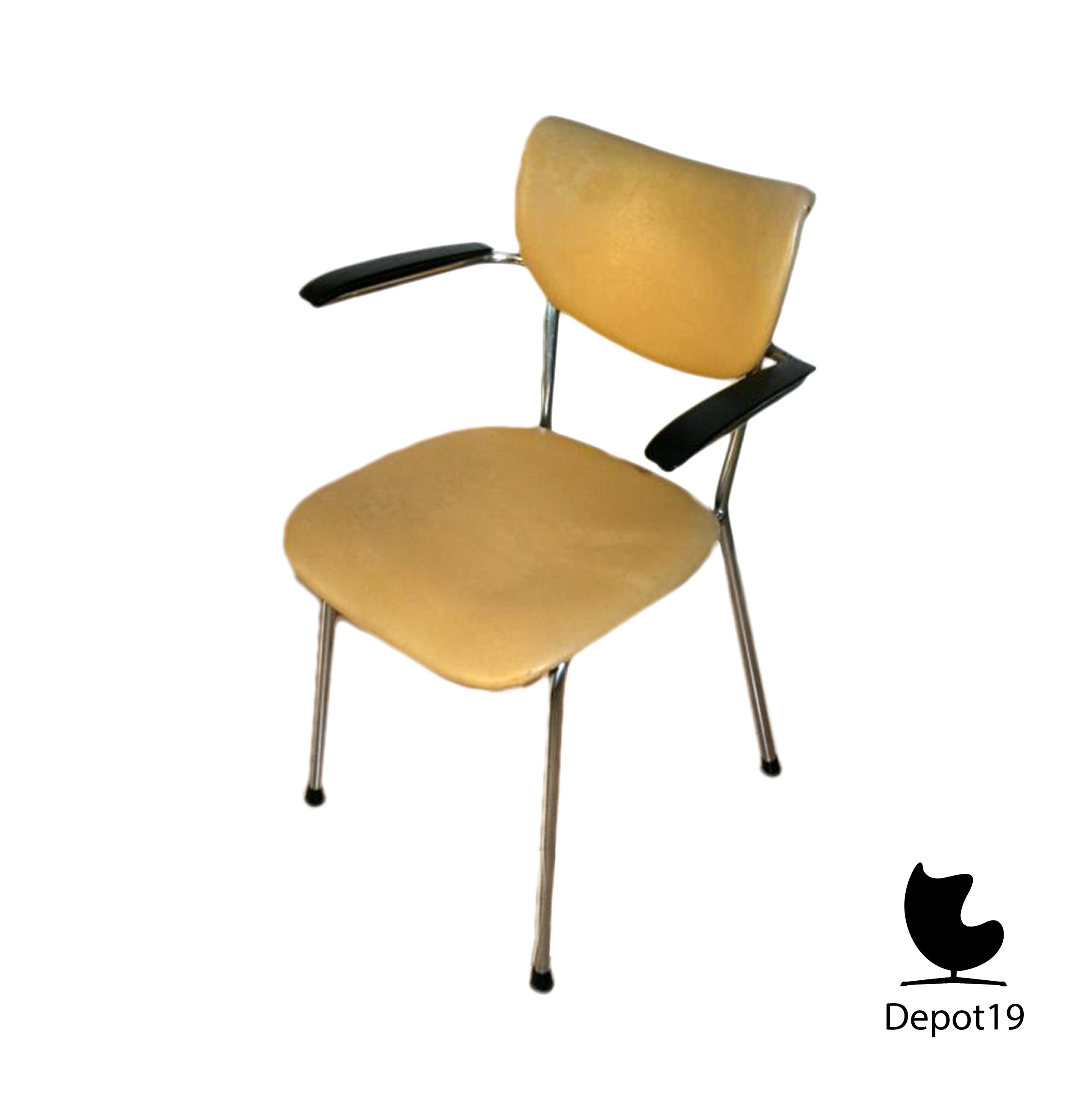 Gispen de Wit 3011 design armstoel 1960s - Afbeelding 4