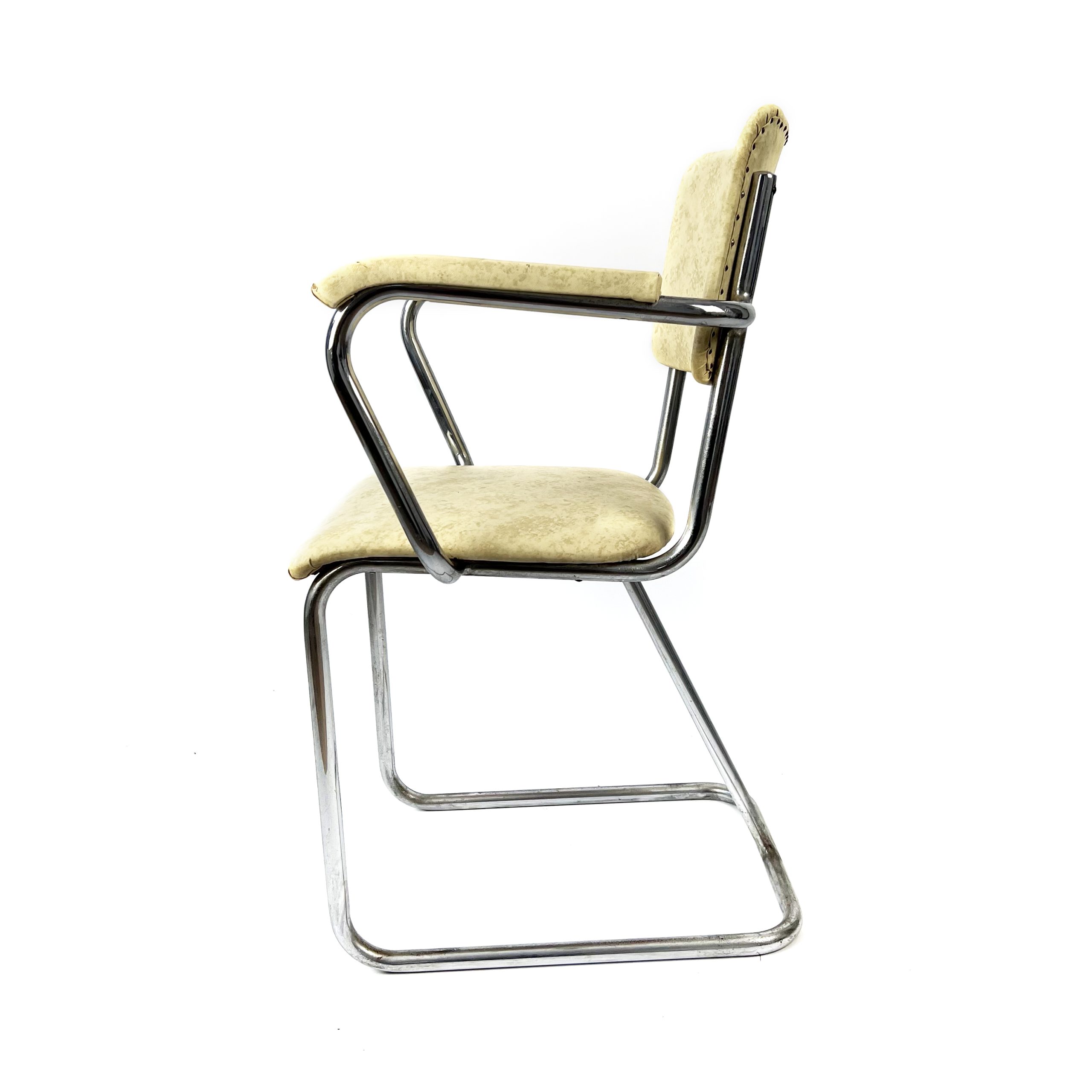 Gispen 20 buisframestoel 1930s door Willem Hendrik Gispen - Afbeelding 4