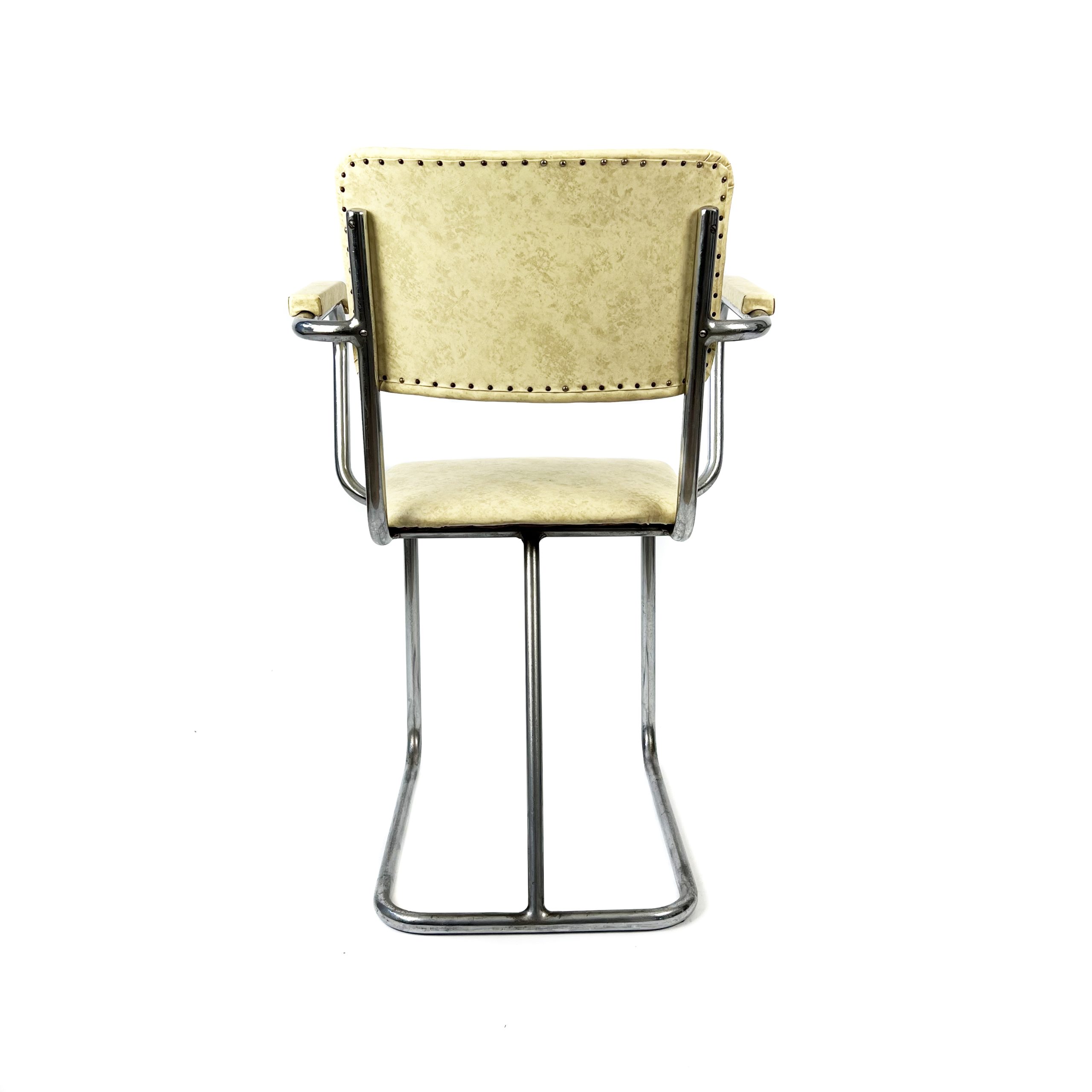 Gispen 20 buisframestoel 1930s door Willem Hendrik Gispen - Afbeelding 5