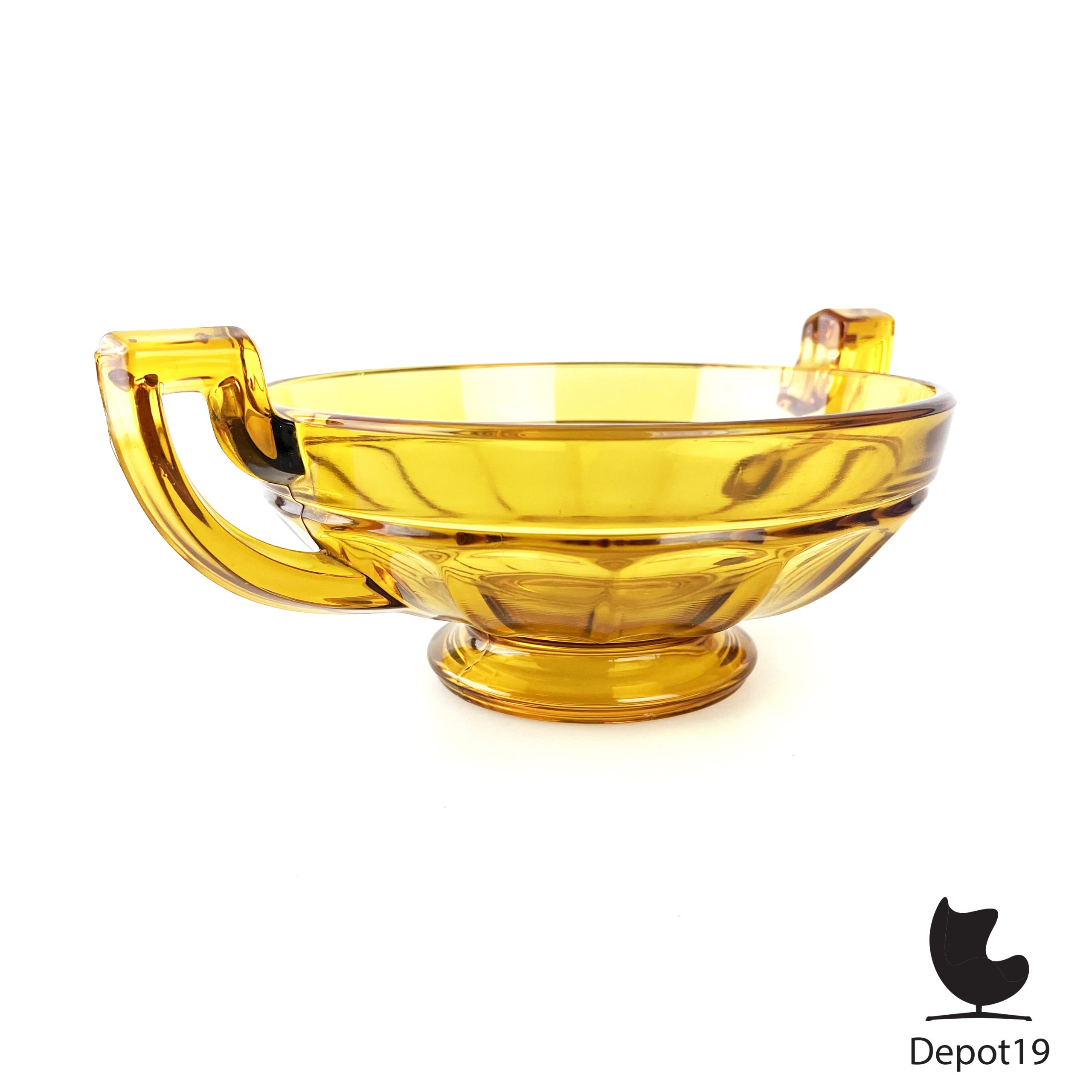 Val Saint Lambert Coupe Noemie Glazen schaal Art Deco 1935 - Afbeelding 2