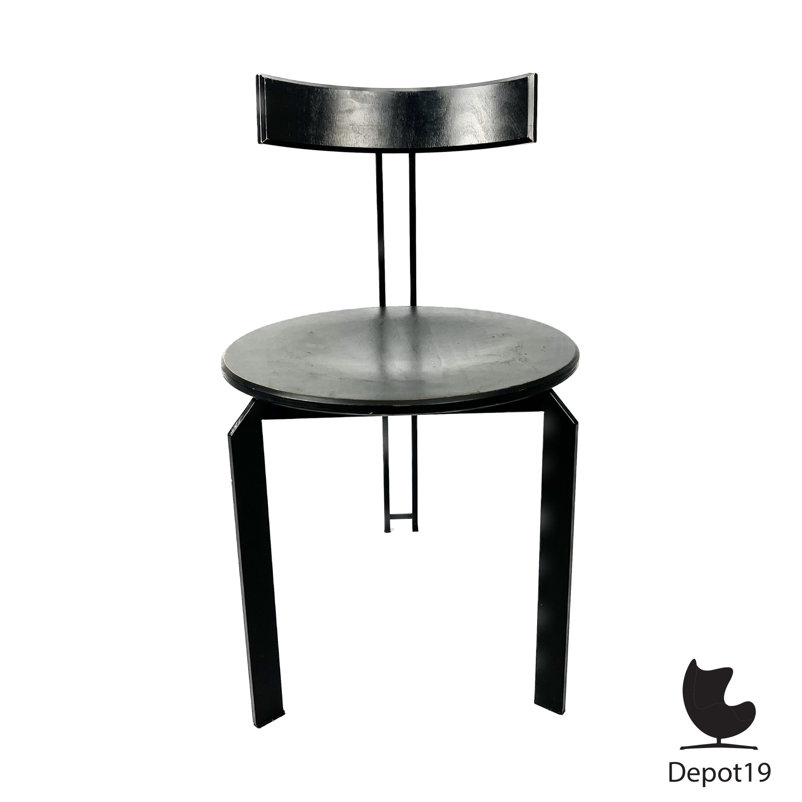 Martin Haksteen Harvink Zeta stoel Nederlandse postmodern 1980s - Afbeelding 2