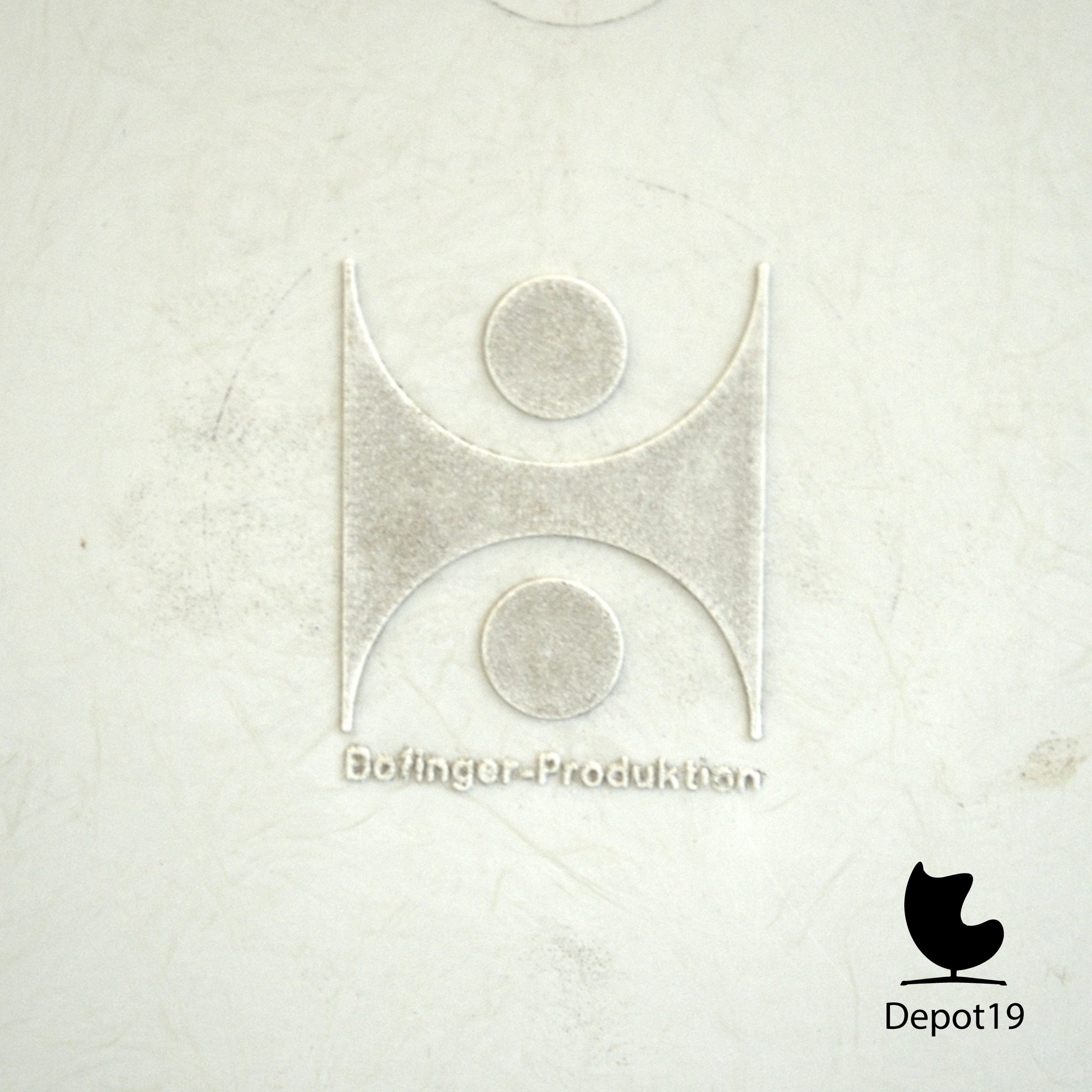 Witte BA1171 Bofinger Batzner stoel Origineel 1966 - Afbeelding 5