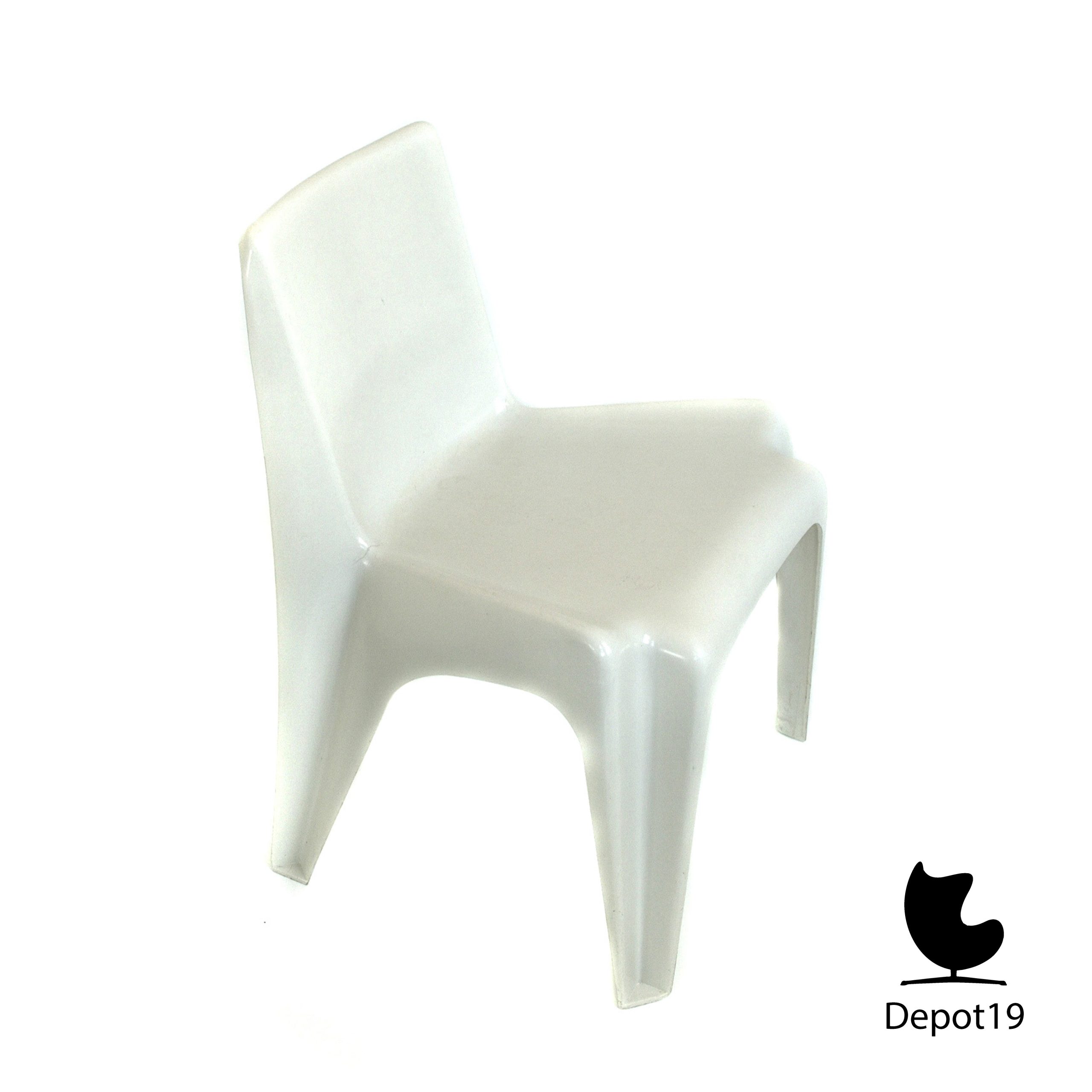 Witte BA1171 Bofinger Batzner stoel Origineel 1966