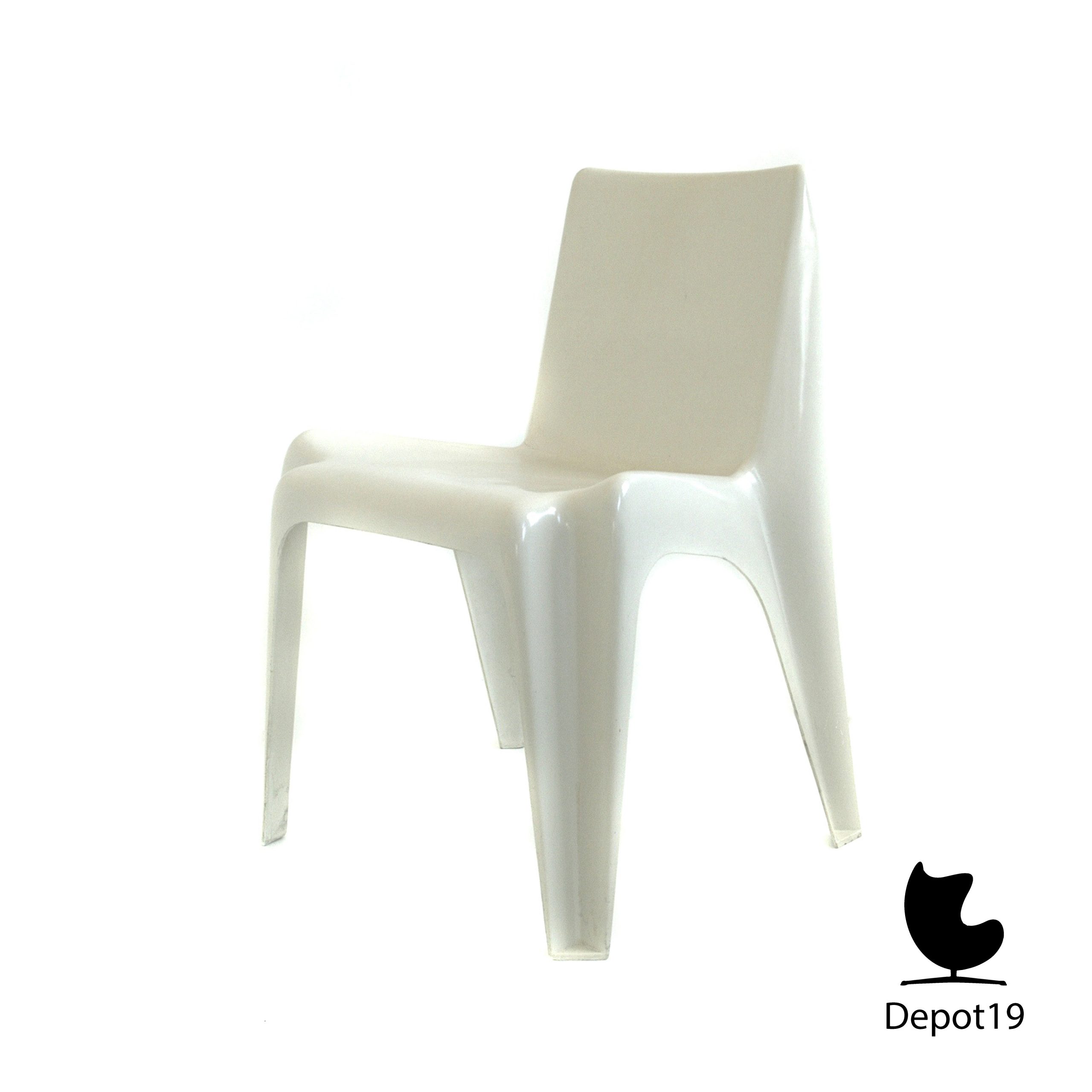 Witte BA1171 Bofinger Batzner stoel Origineel 1966 - Afbeelding 6