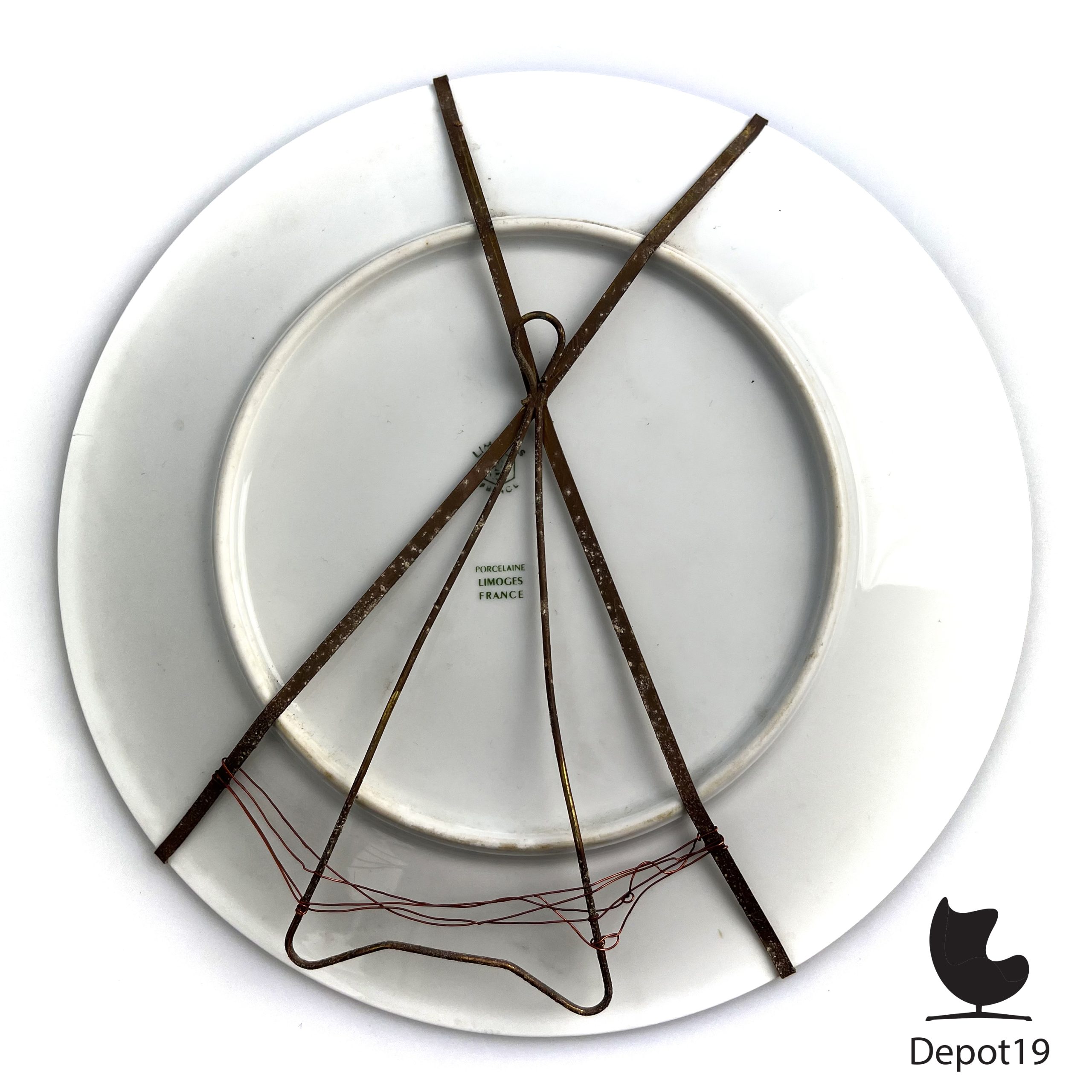 Bord Limoges Angelus Millet Jean-François 1960s - Afbeelding 4