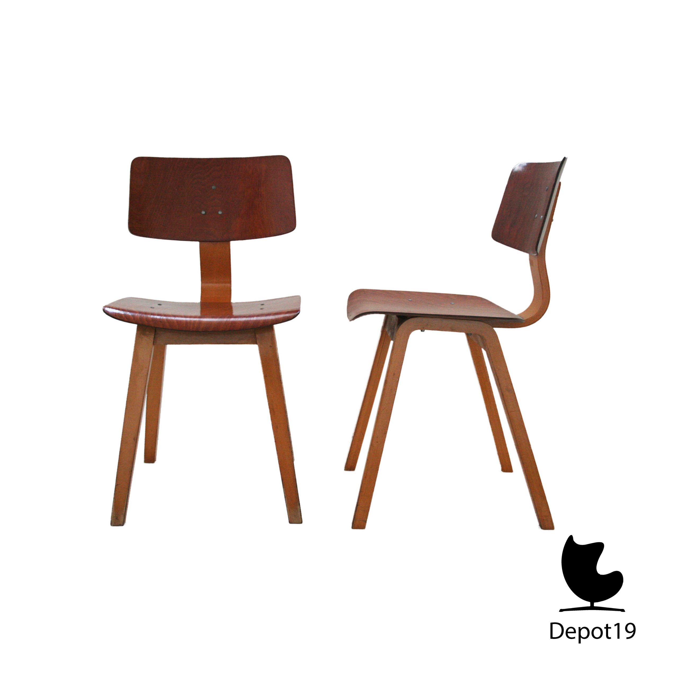 Joe Atkinson Thonet stoel Pagholz 1960s