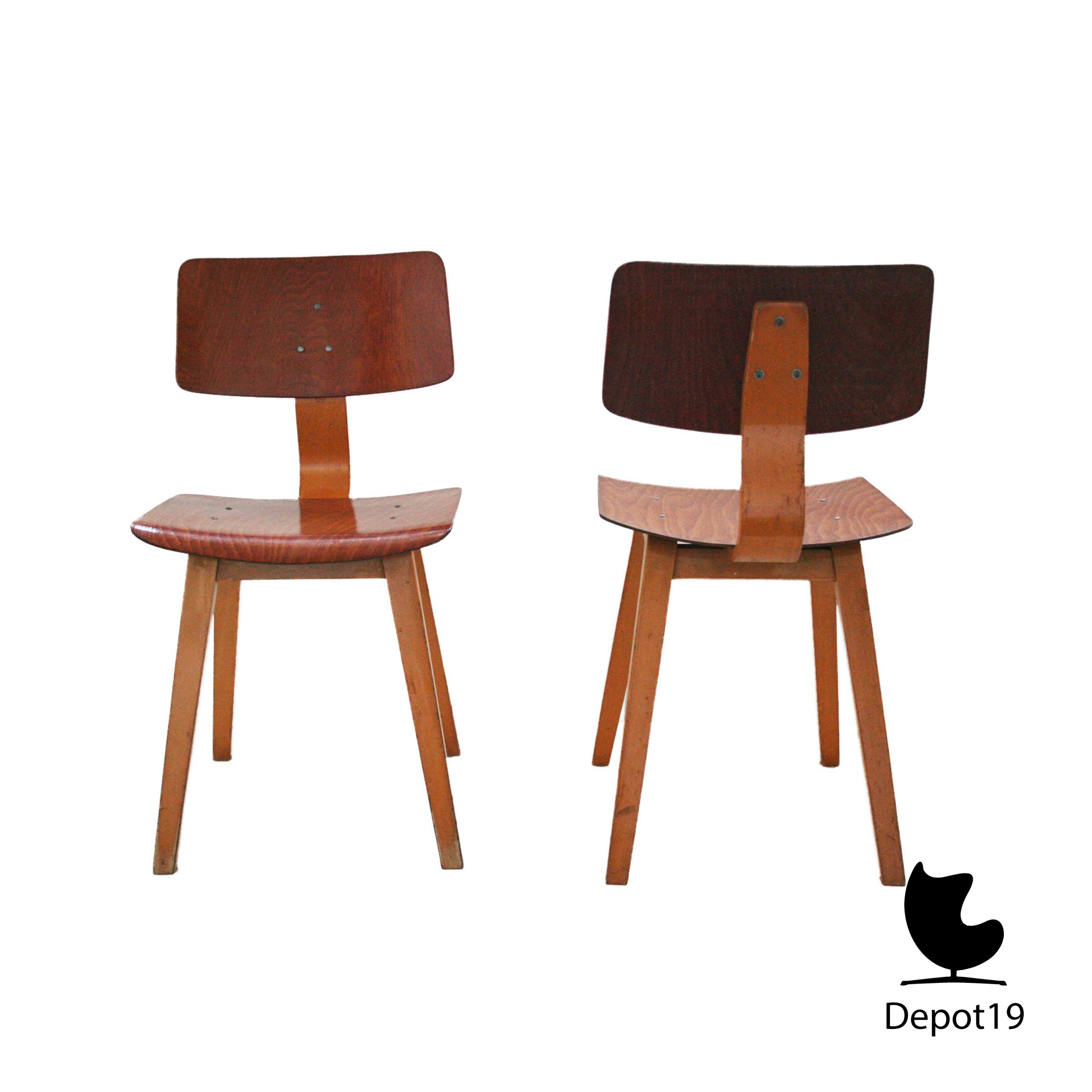 Joe Atkinson Thonet stoel Pagholz 1960s - Afbeelding 5