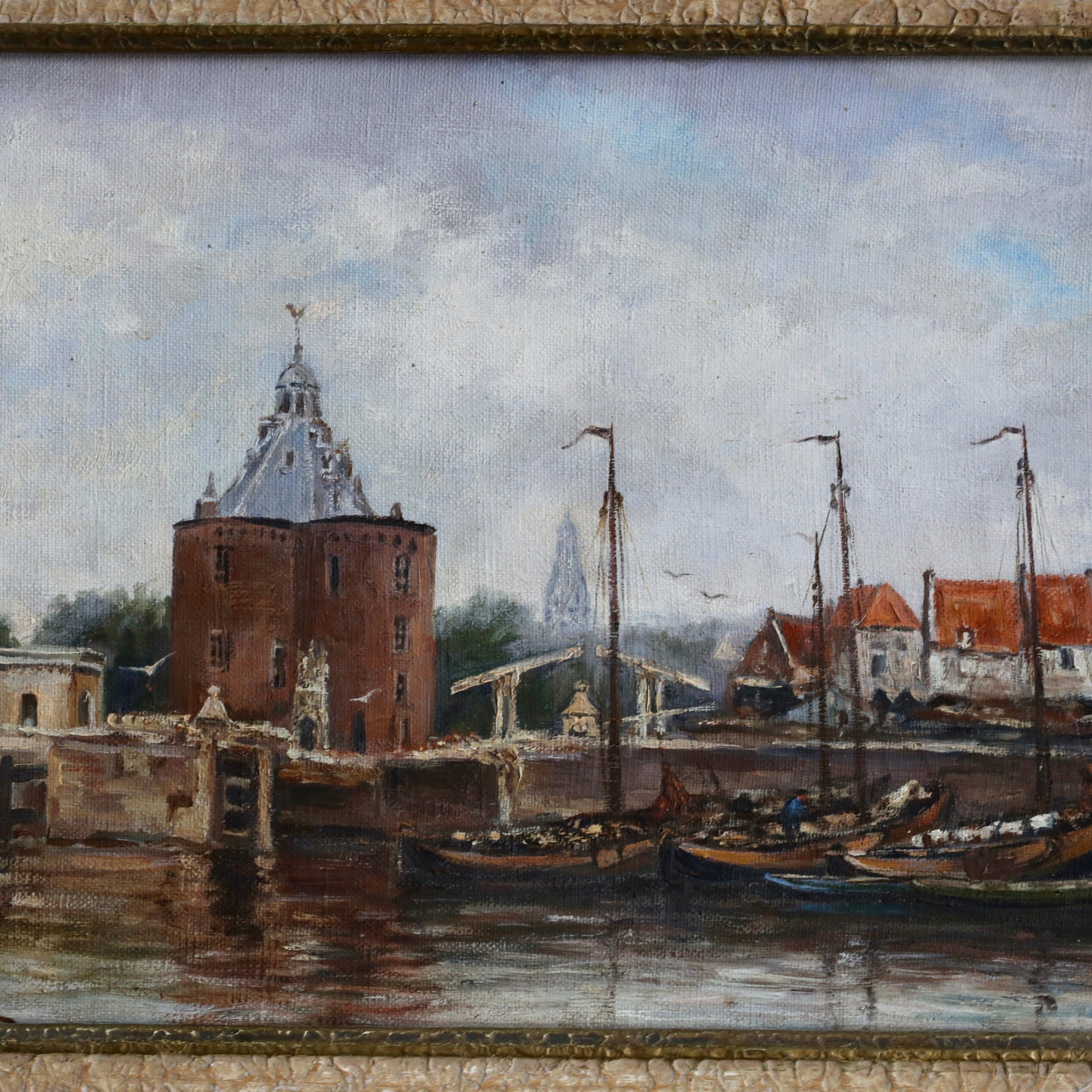 Van Loon Schilderij Enkhuizen haven en Drommedaris - Afbeelding 4