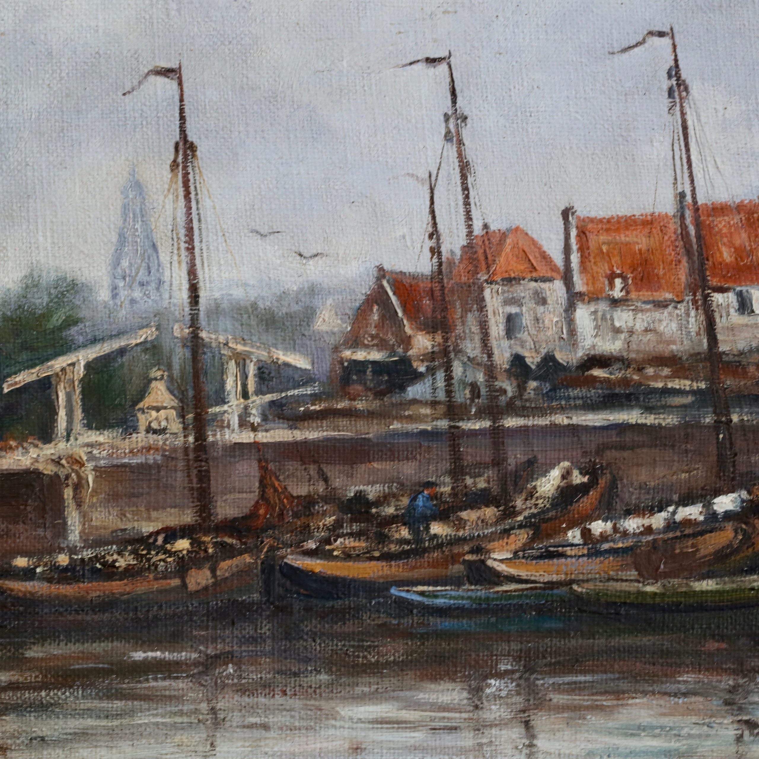 Van Loon Schilderij Enkhuizen haven en Drommedaris - Afbeelding 2