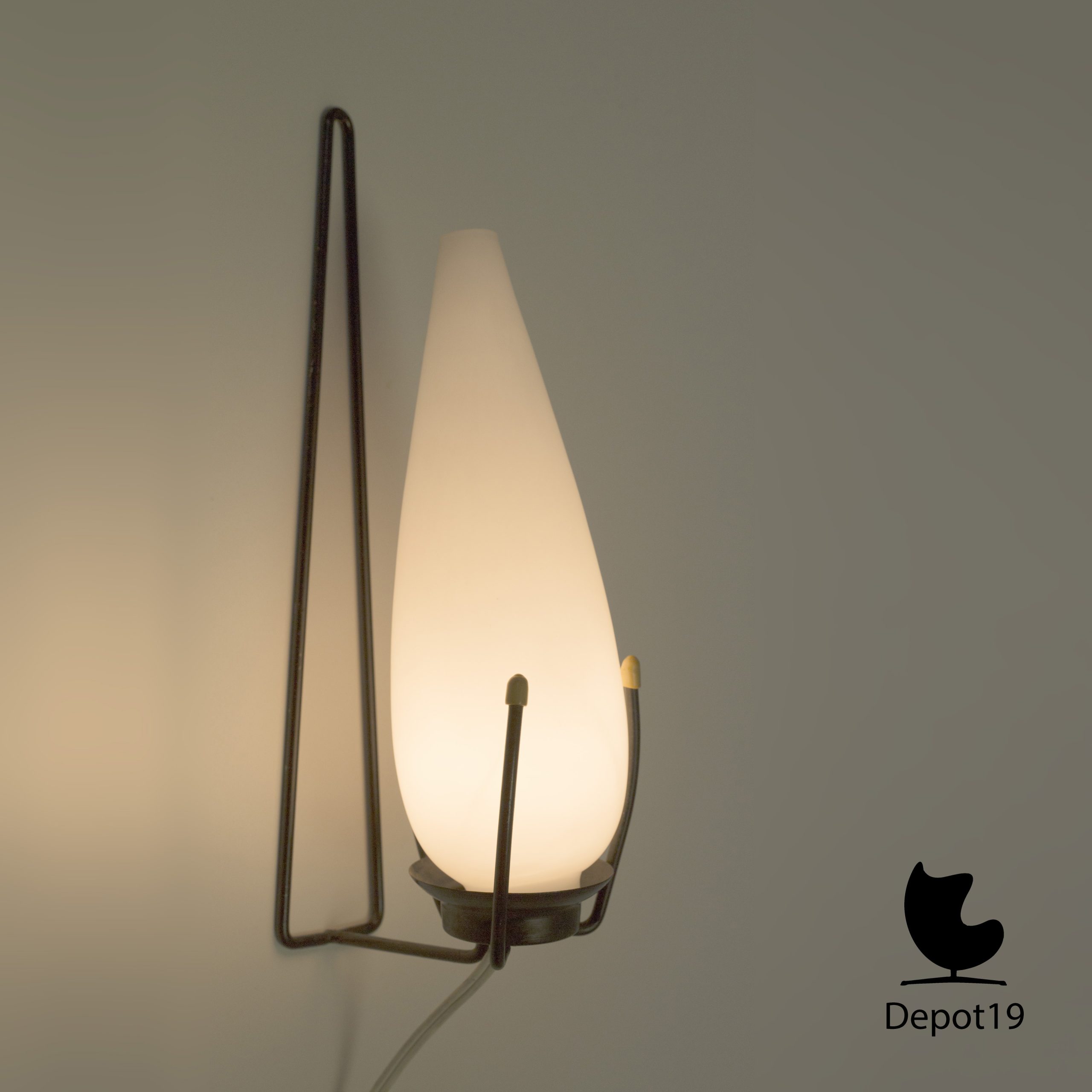 Louis Kalff Philips wandlamp 1950s - Afbeelding 4