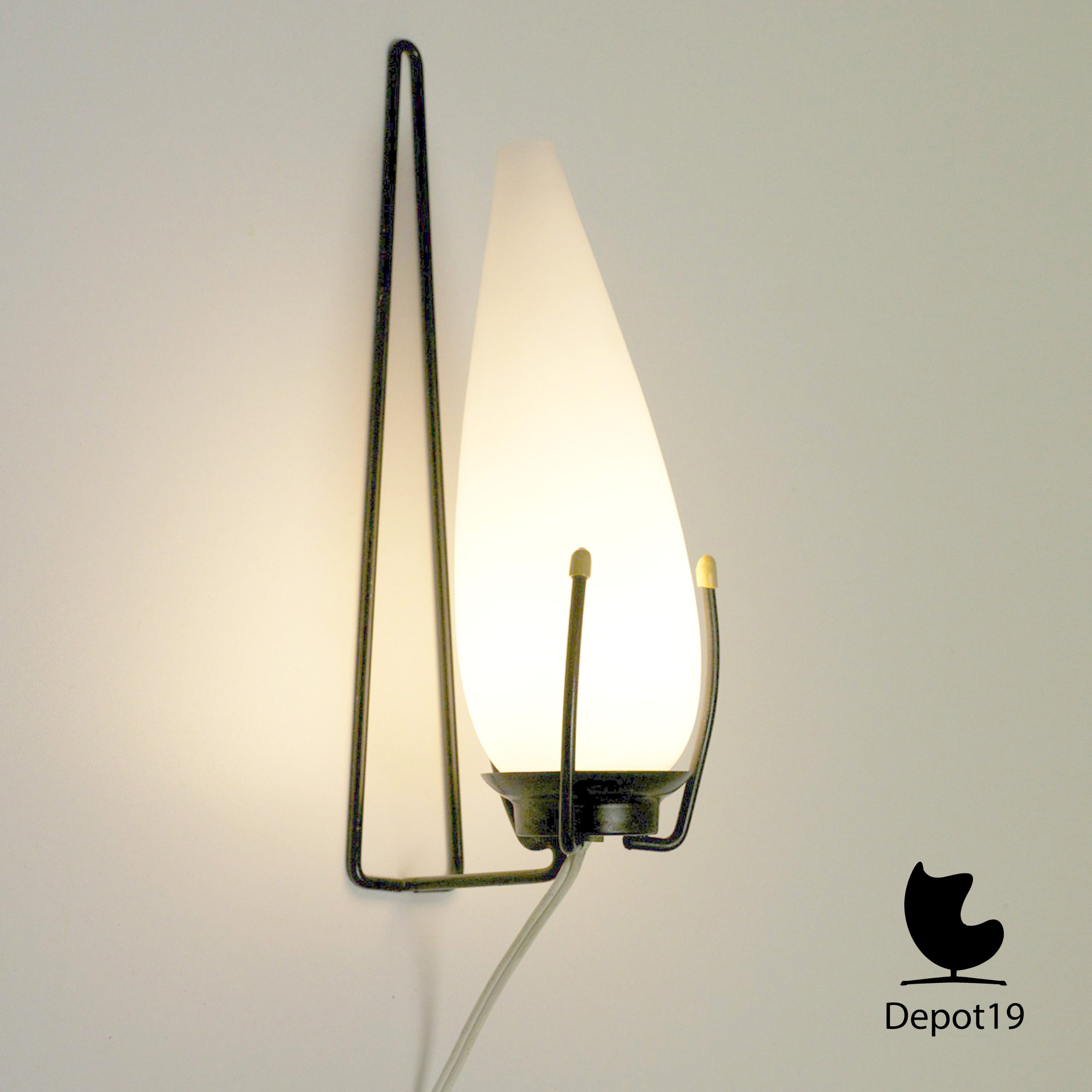 Louis Kalff Philips wandlamp 1950s - Afbeelding 3