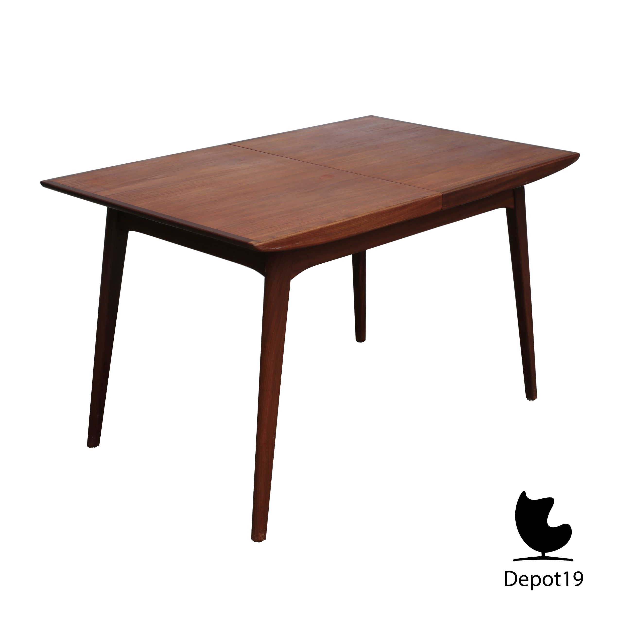 Louis van Teeffelen teak eettafel 1950s - Afbeelding 6
