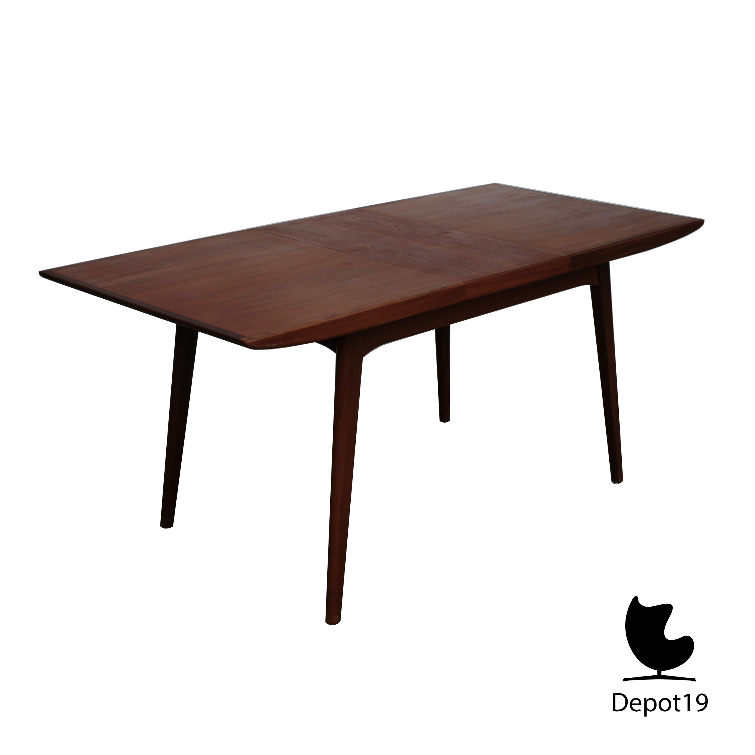 Louis van Teeffelen teak eettafel 1950s - Afbeelding 2