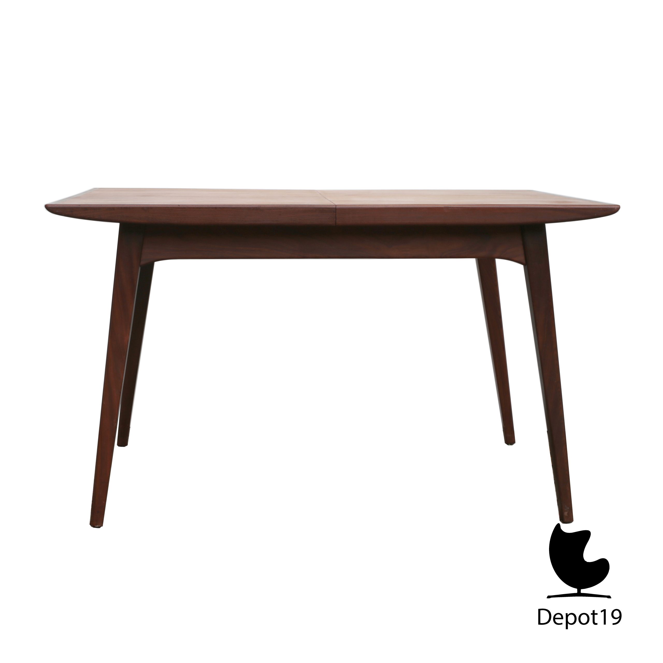 Louis van Teeffelen teak eettafel 1950s - Afbeelding 3