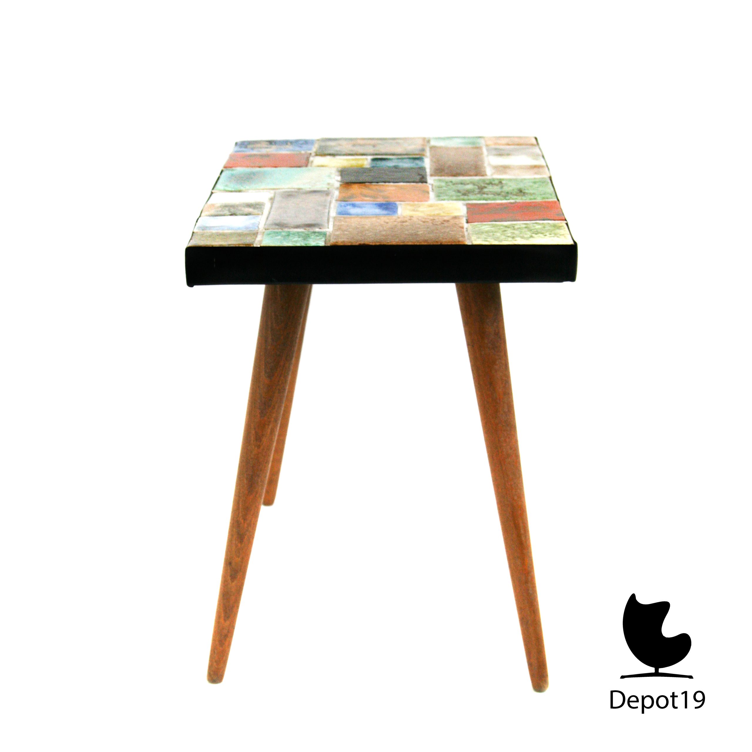 Capron stijl Mozaïek tegeltafel Fat Lava Vintage 50s - Afbeelding 2