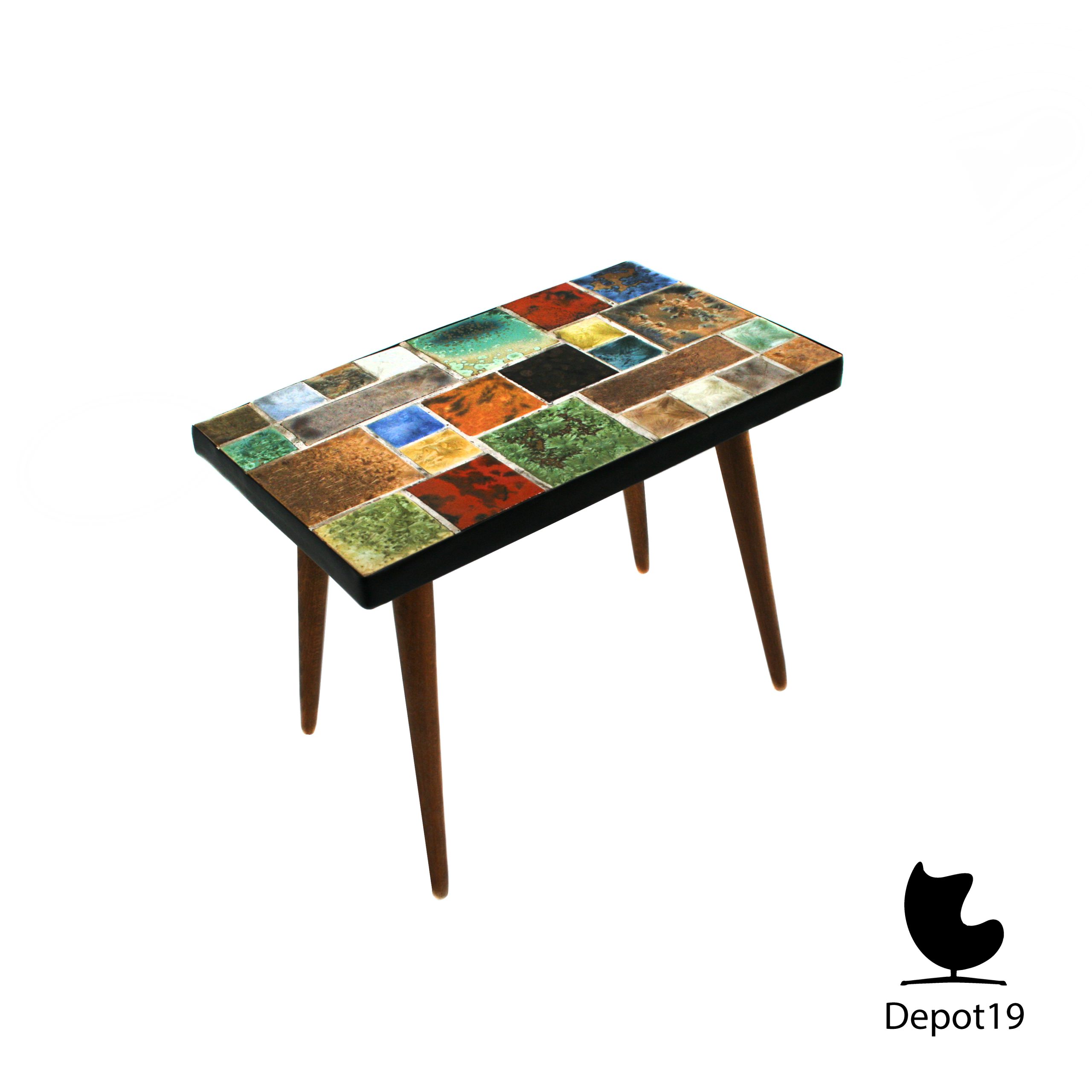 Capron stijl Mozaïek tegeltafel Fat Lava Vintage 50s - Afbeelding 5