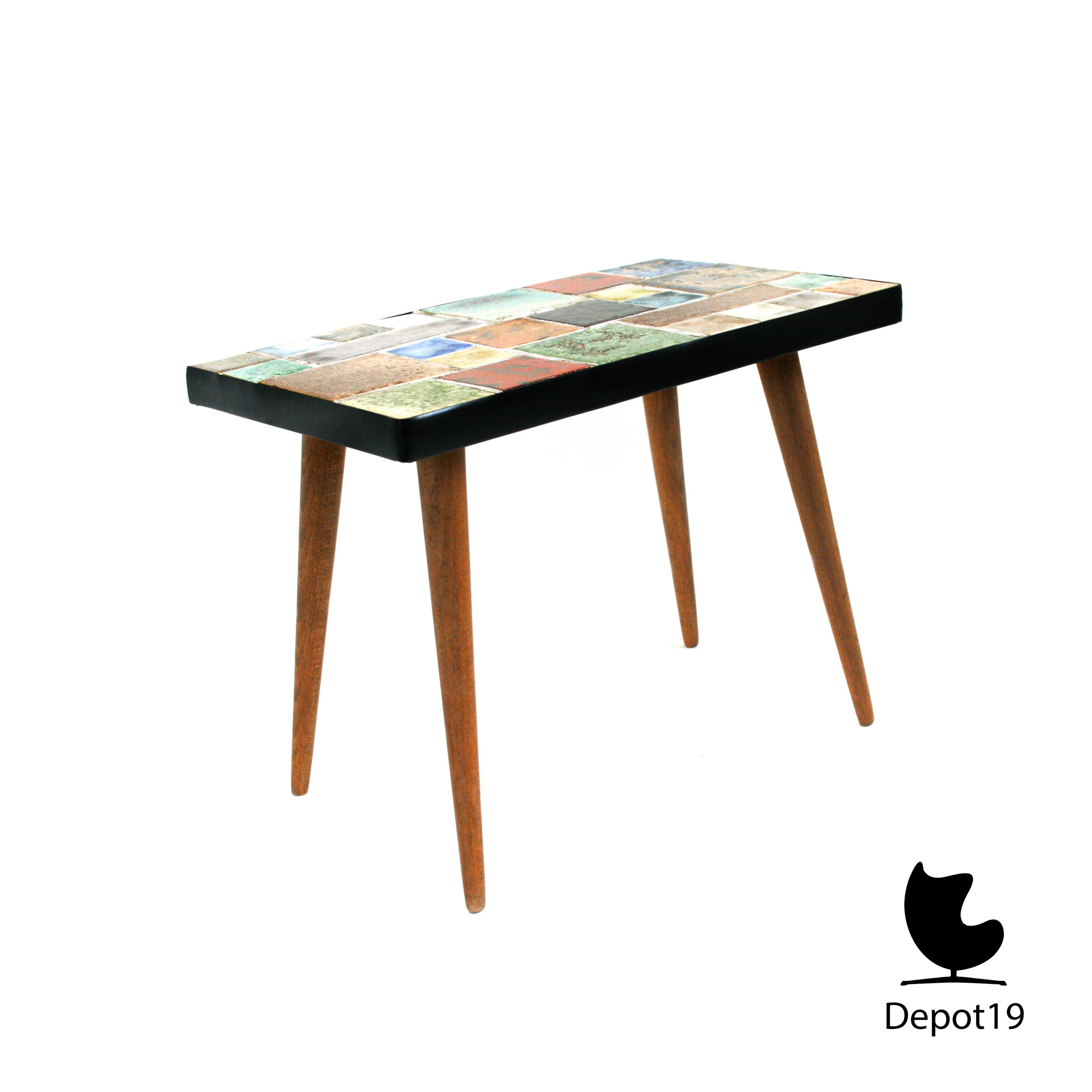Capron stijl Mozaïek tegeltafel Fat Lava Vintage 50s - Afbeelding 4