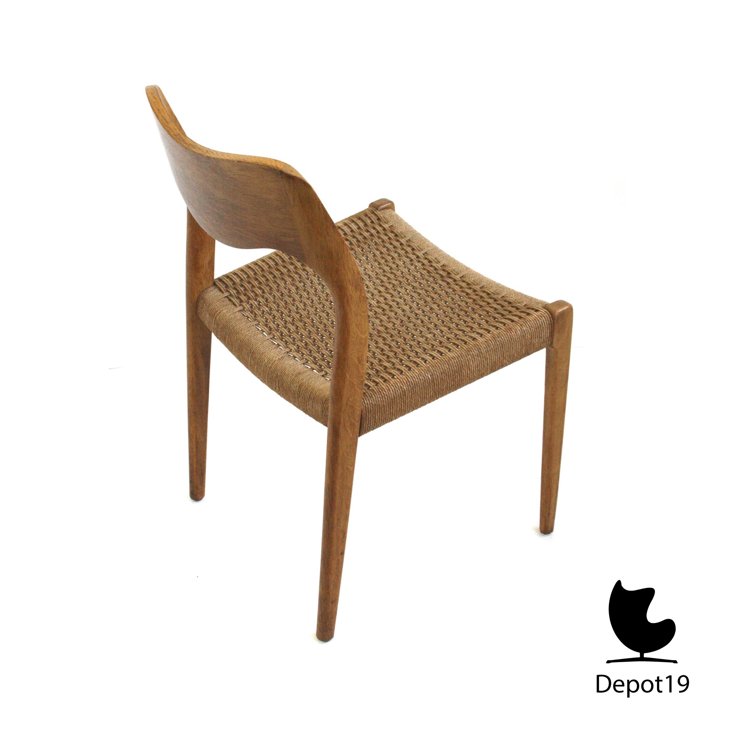 Niels Moller model 71 Moller Mobelfabrik teak stoel 1950s - Afbeelding 3