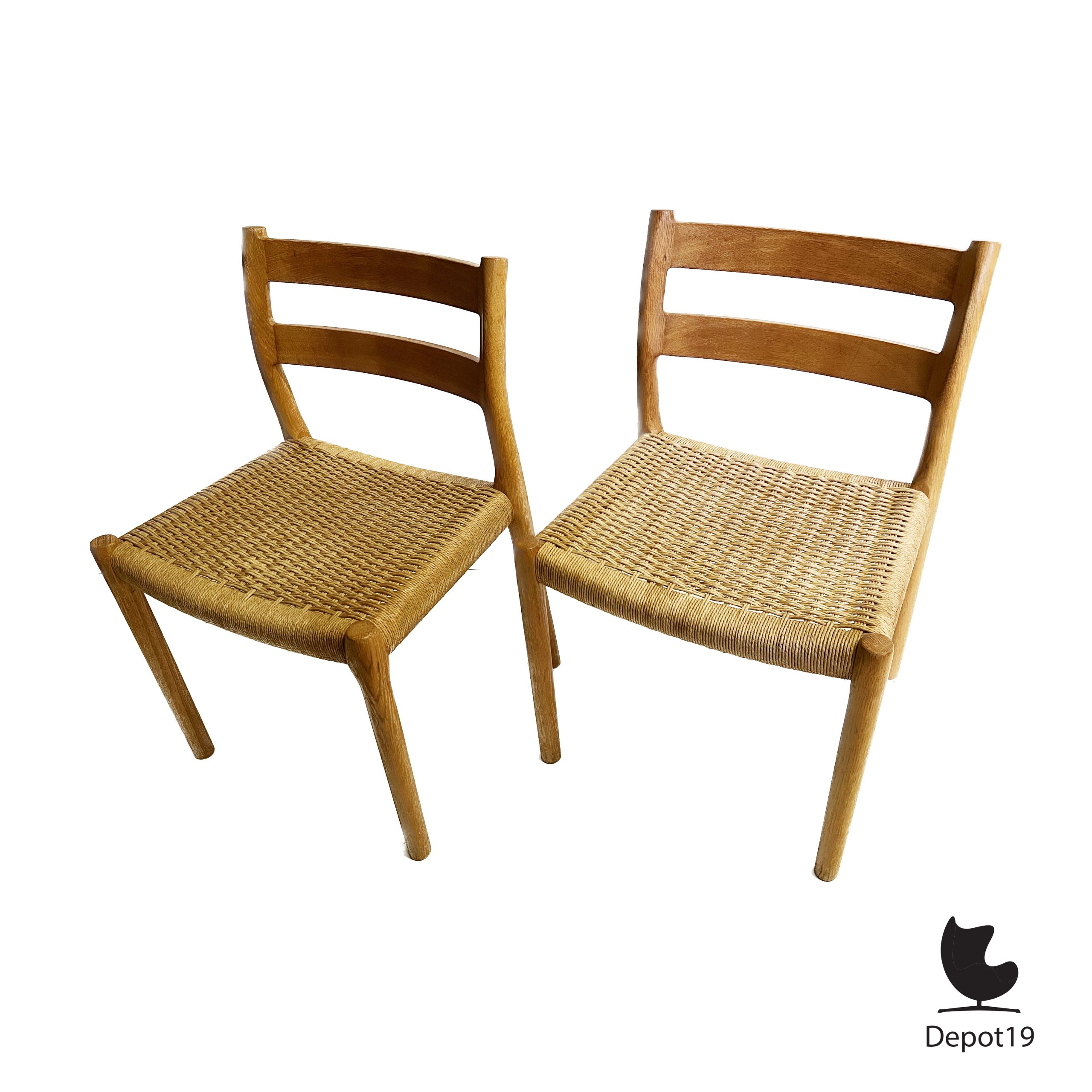 Niels Otto Møller Model 84 stoel Møller Møbelfabrik 1960s - Afbeelding 6