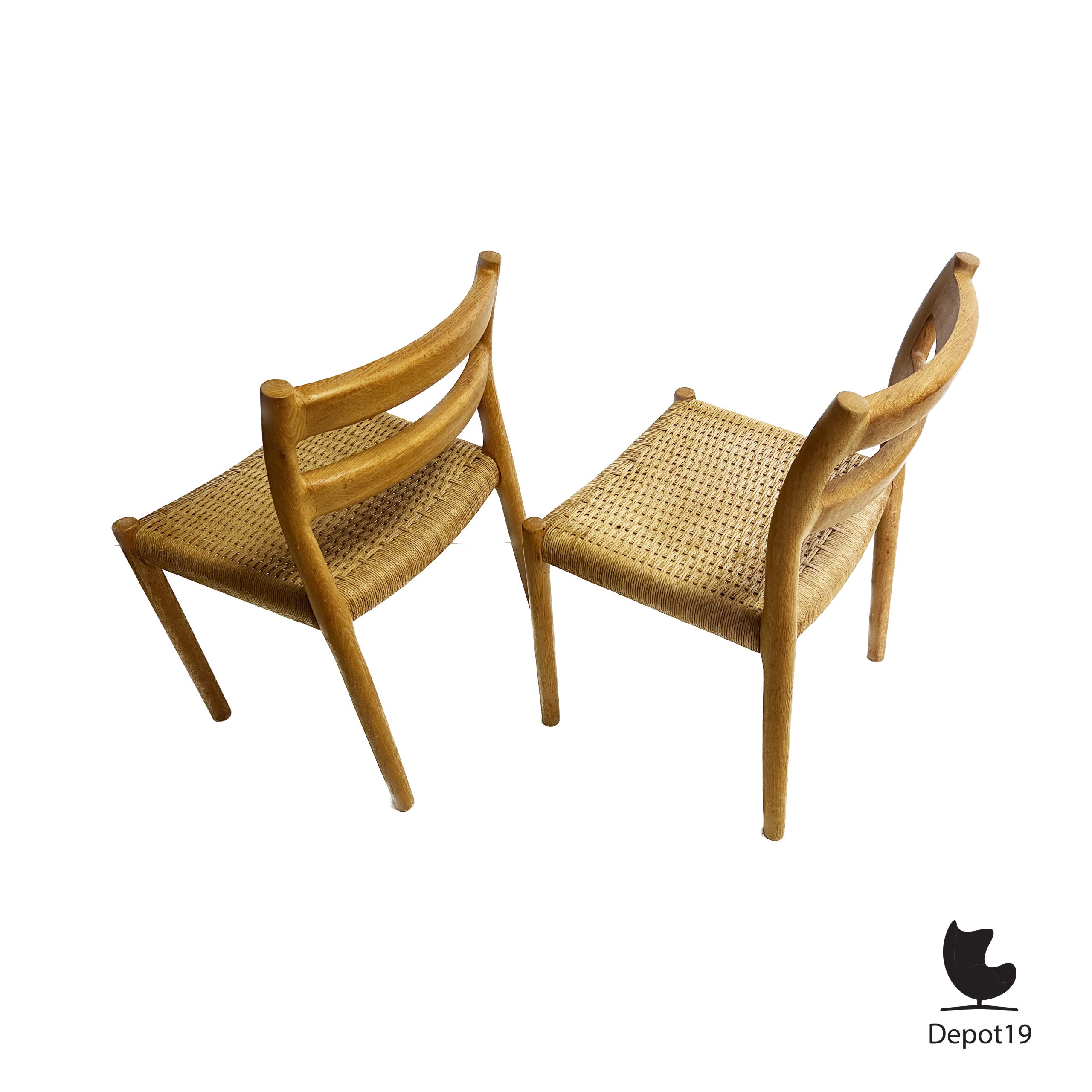 Niels Otto Møller Model 84 stoel Møller Møbelfabrik 1960s - Afbeelding 3