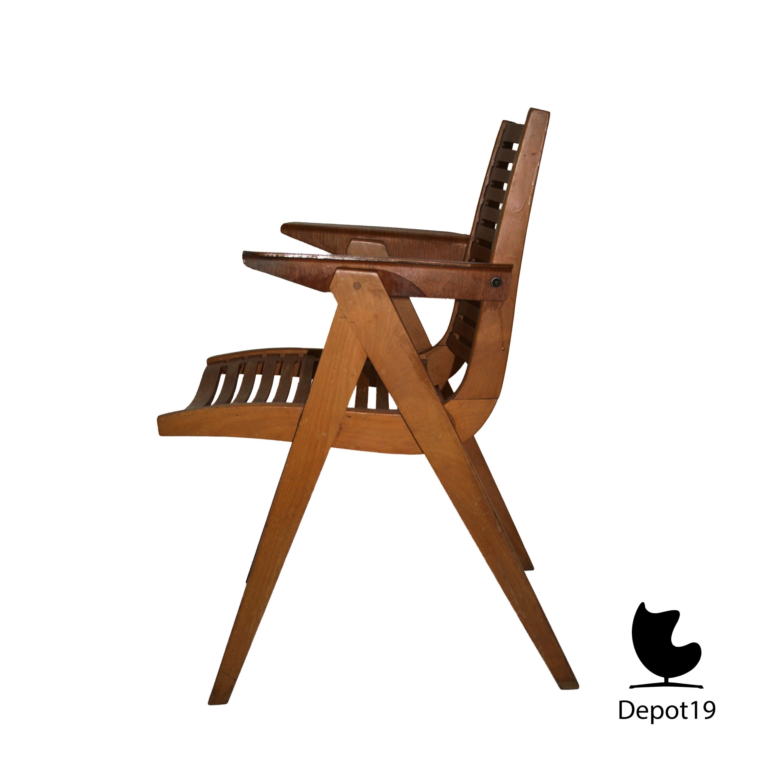 Niko Kralj 120 Rex Stol Kamnik fauteuil Vintage 1952 - Afbeelding 3