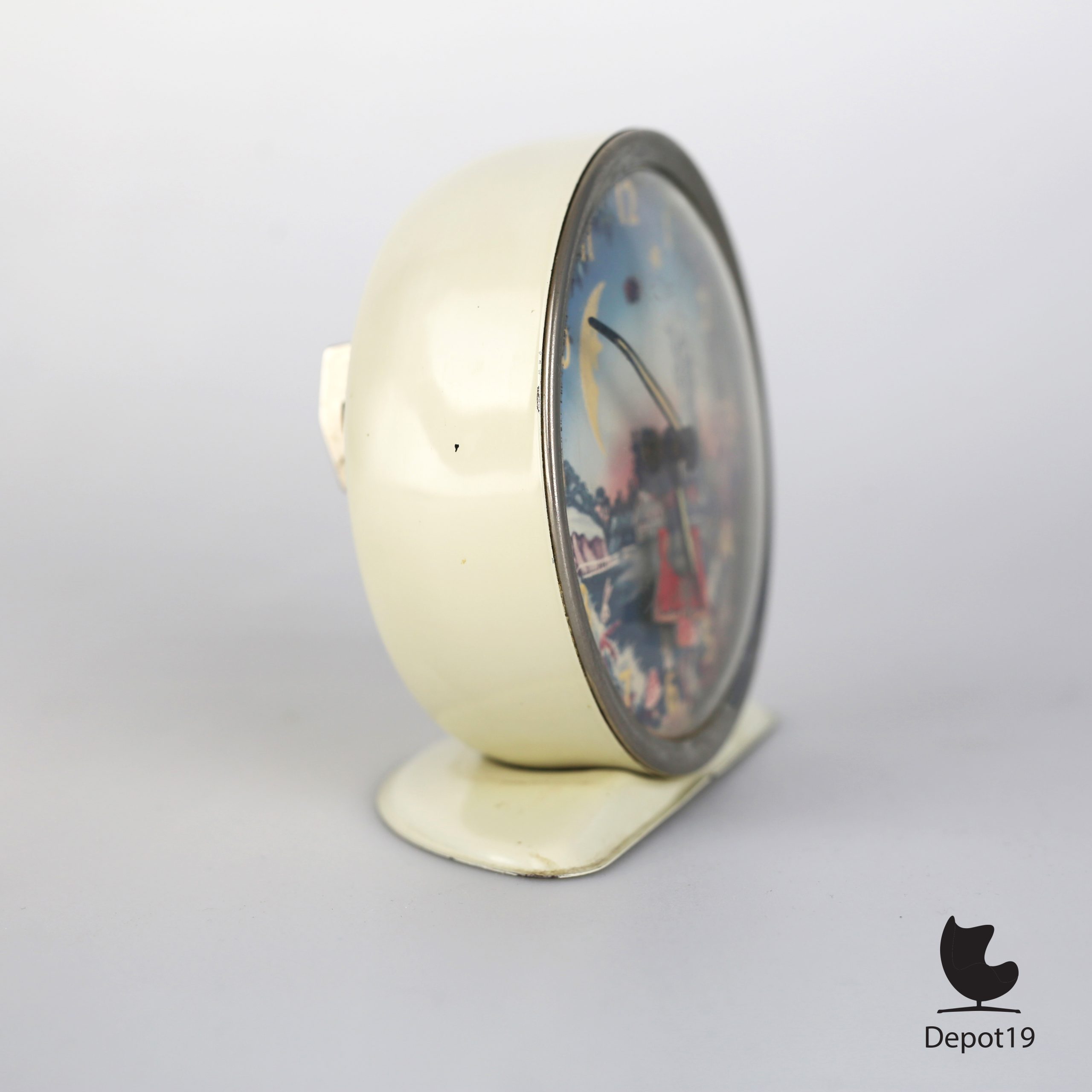 Wekker vintage Westclox Pixie Originele klok werkend - Afbeelding 3