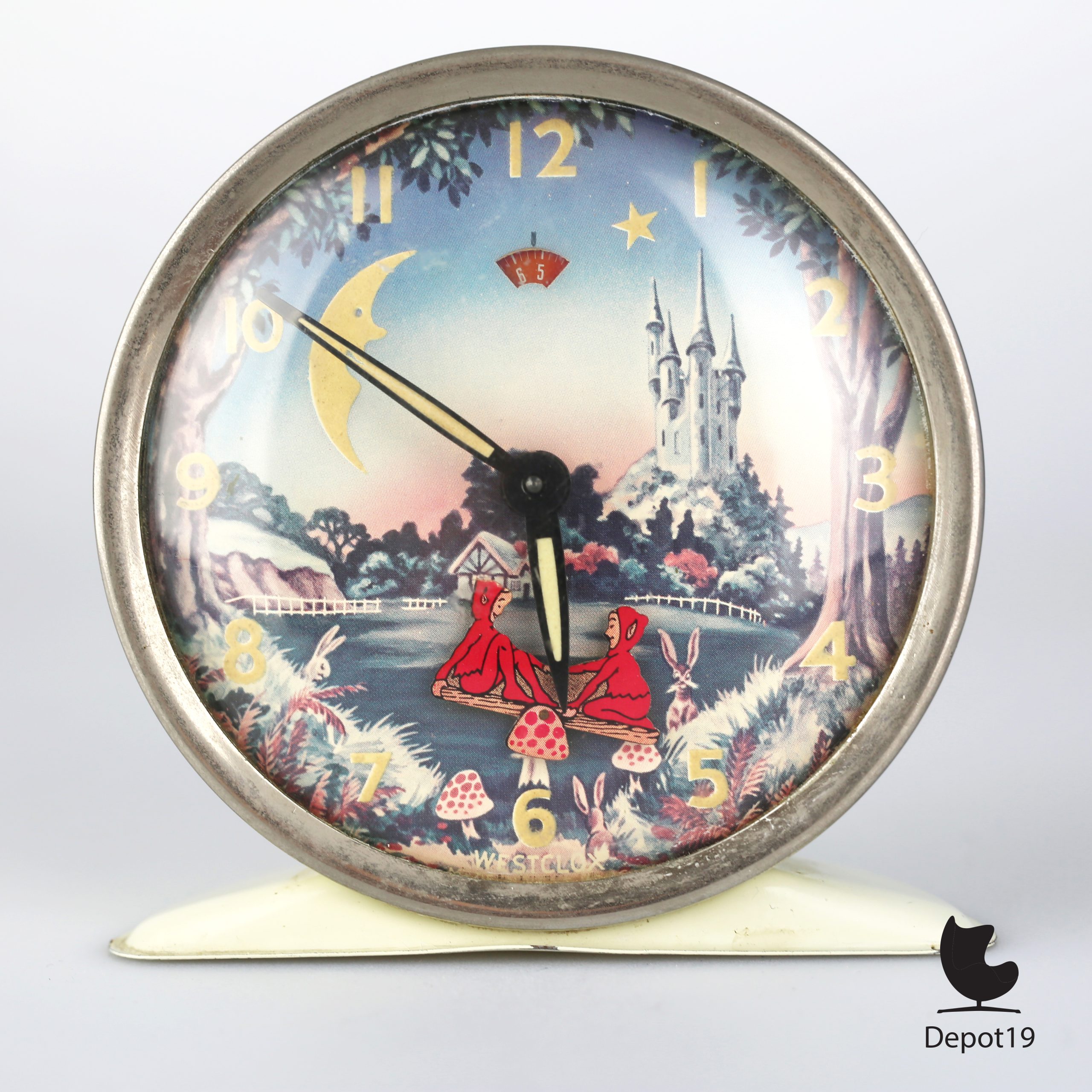 Wekker vintage Westclox Pixie Originele klok werkend