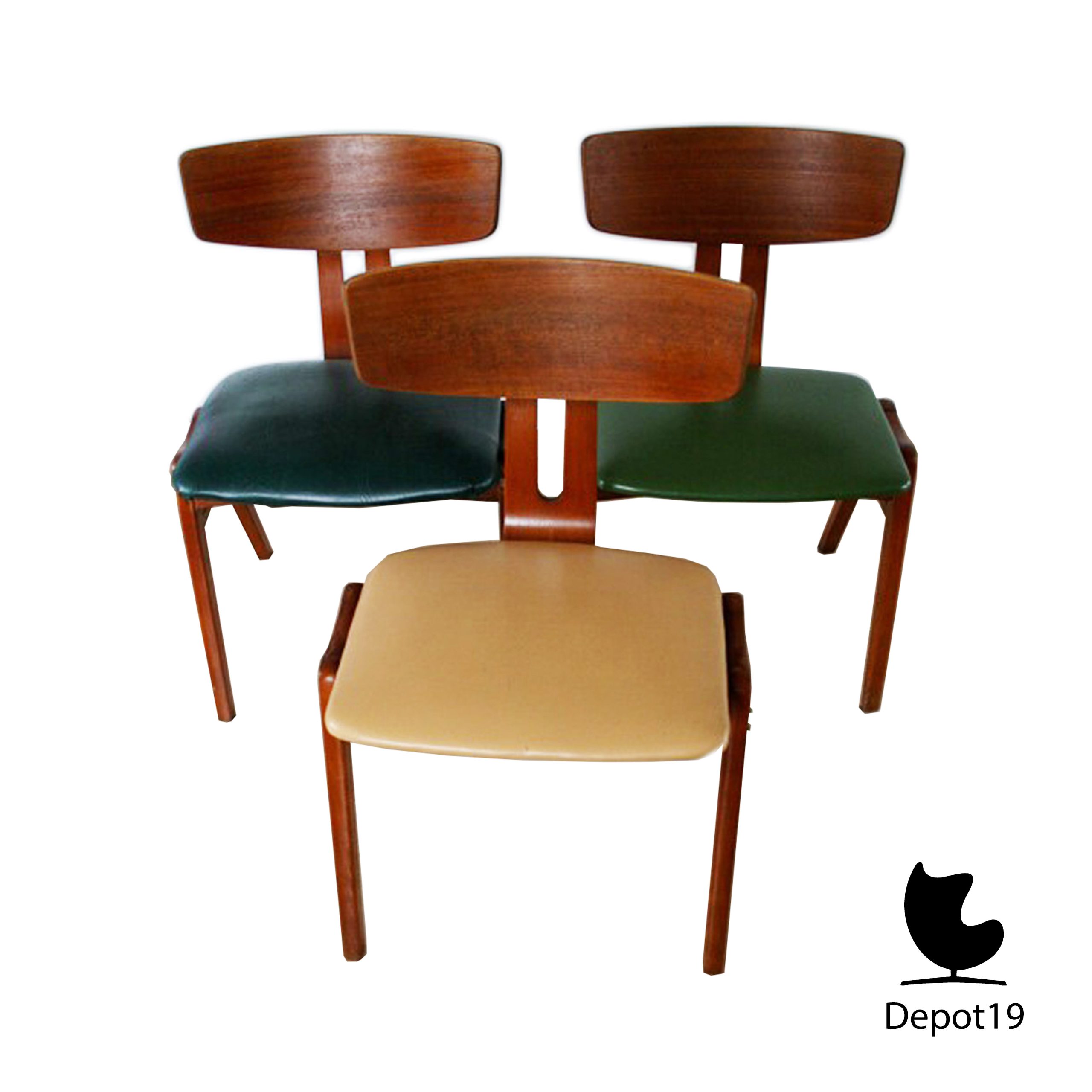 Cees Braakman Pastoe stoelen set van 3 stoelen - Afbeelding 5