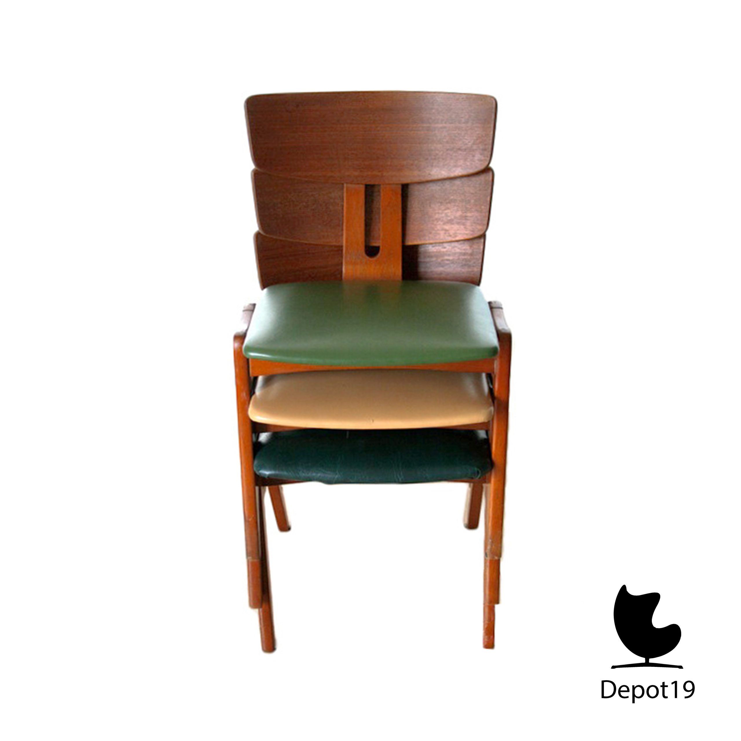 Cees Braakman Pastoe stoelen set van 3 stoelen - Afbeelding 4