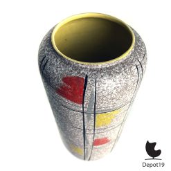 Alternative view of Keramiek vloervaas Bodo Mans style Scheurich vaas 526-50 1950s